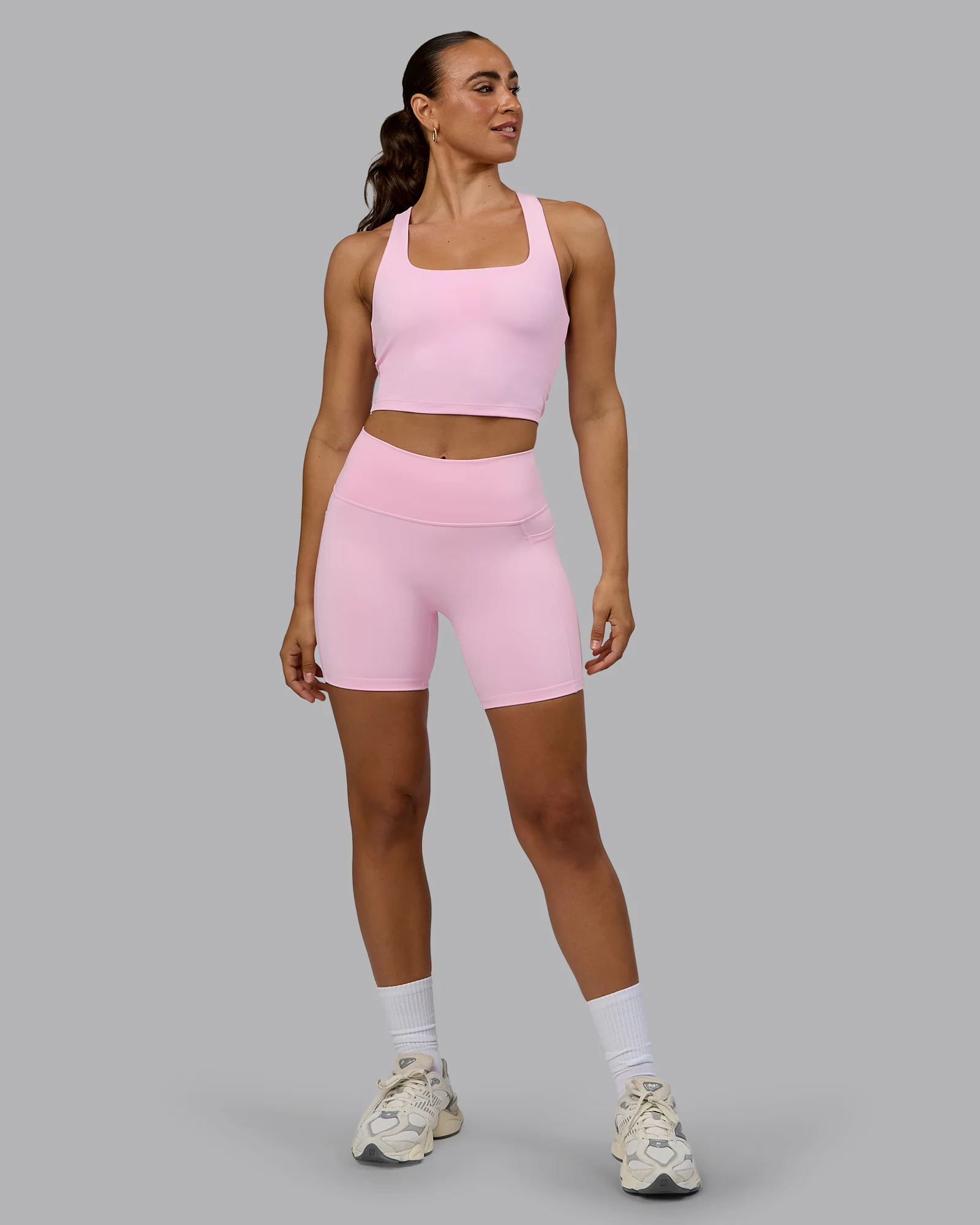 Fusion Ultra High-Rise 6" Short Pockets - Pale Pink - Image 2