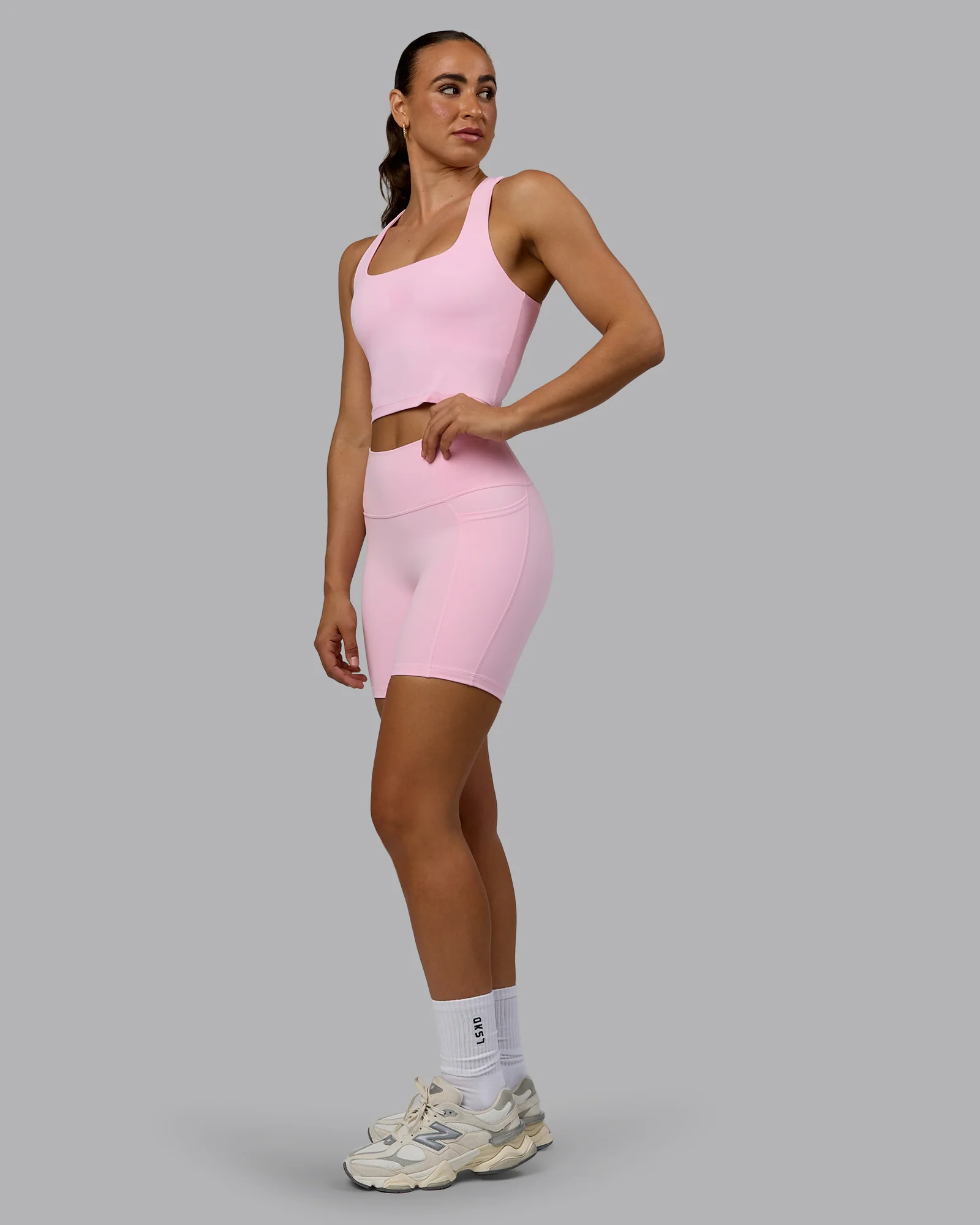 Fusion Ultra High-Rise 6" Short Pockets - Pale Pink - Image 5