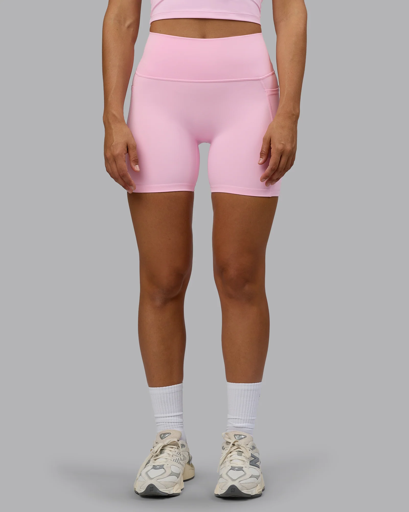 Fusion Ultra High-Rise 6" Short Pockets - Pale Pink - Image 8