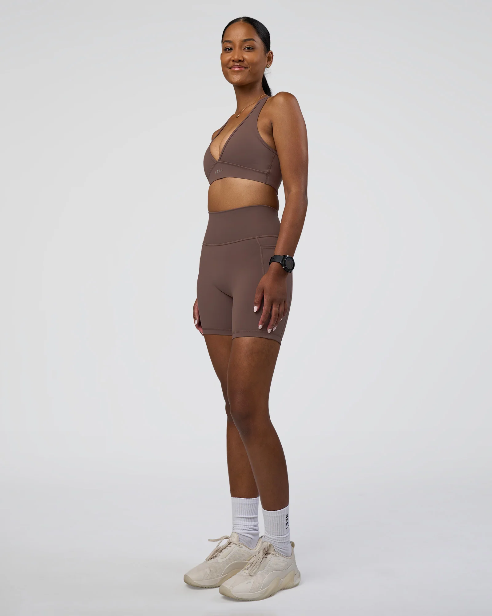 Fusion Ultra High-Rise 6" Short Pockets - Peppercorn - Image 5