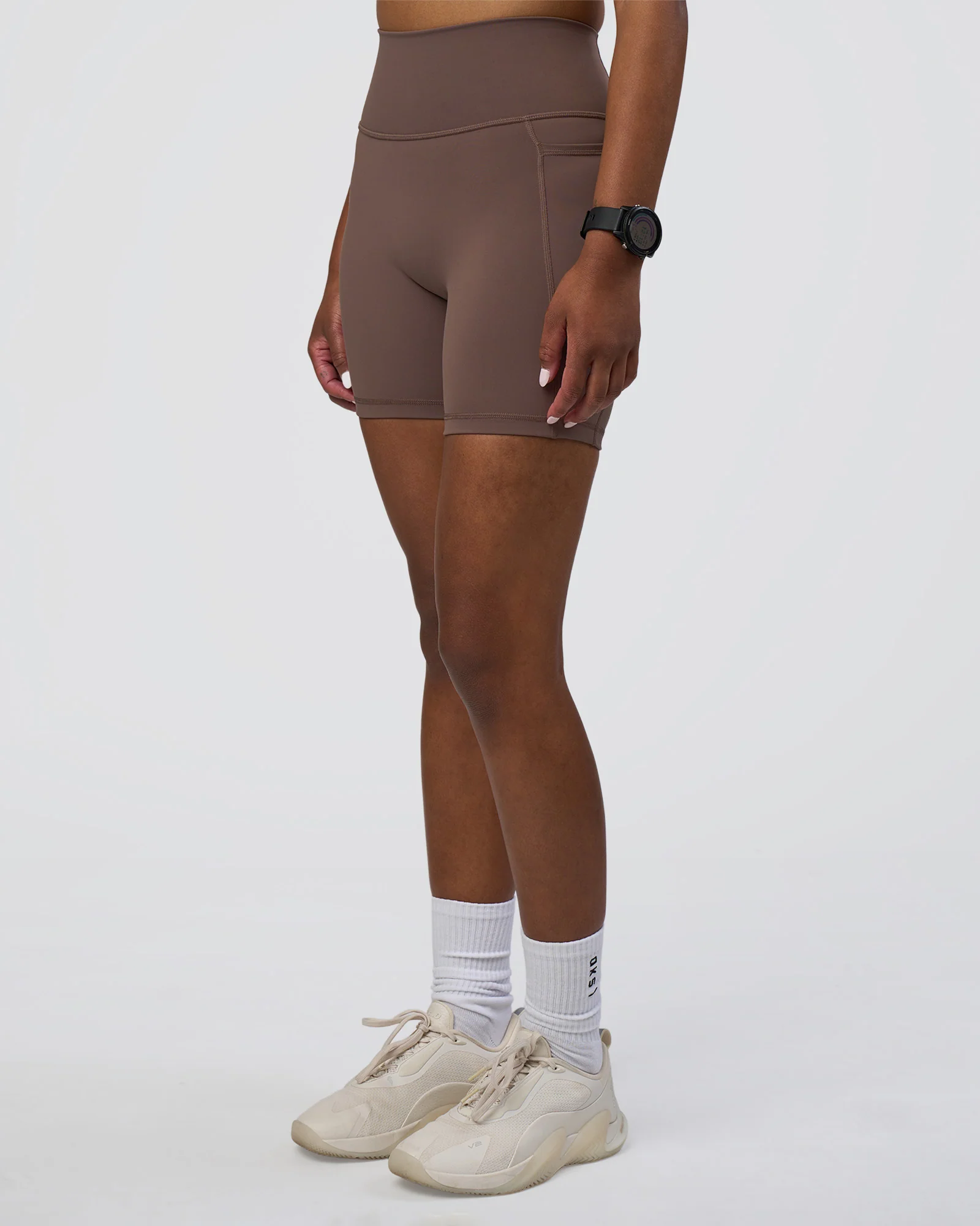 Fusion Ultra High-Rise 6" Short Pockets - Peppercorn - Image 6