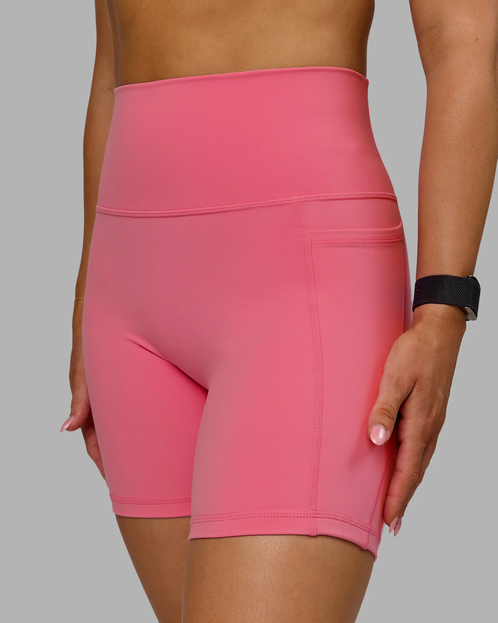 Fusion Ultra High-Rise 6" Short Pockets - Pink Lemonade - Image 5