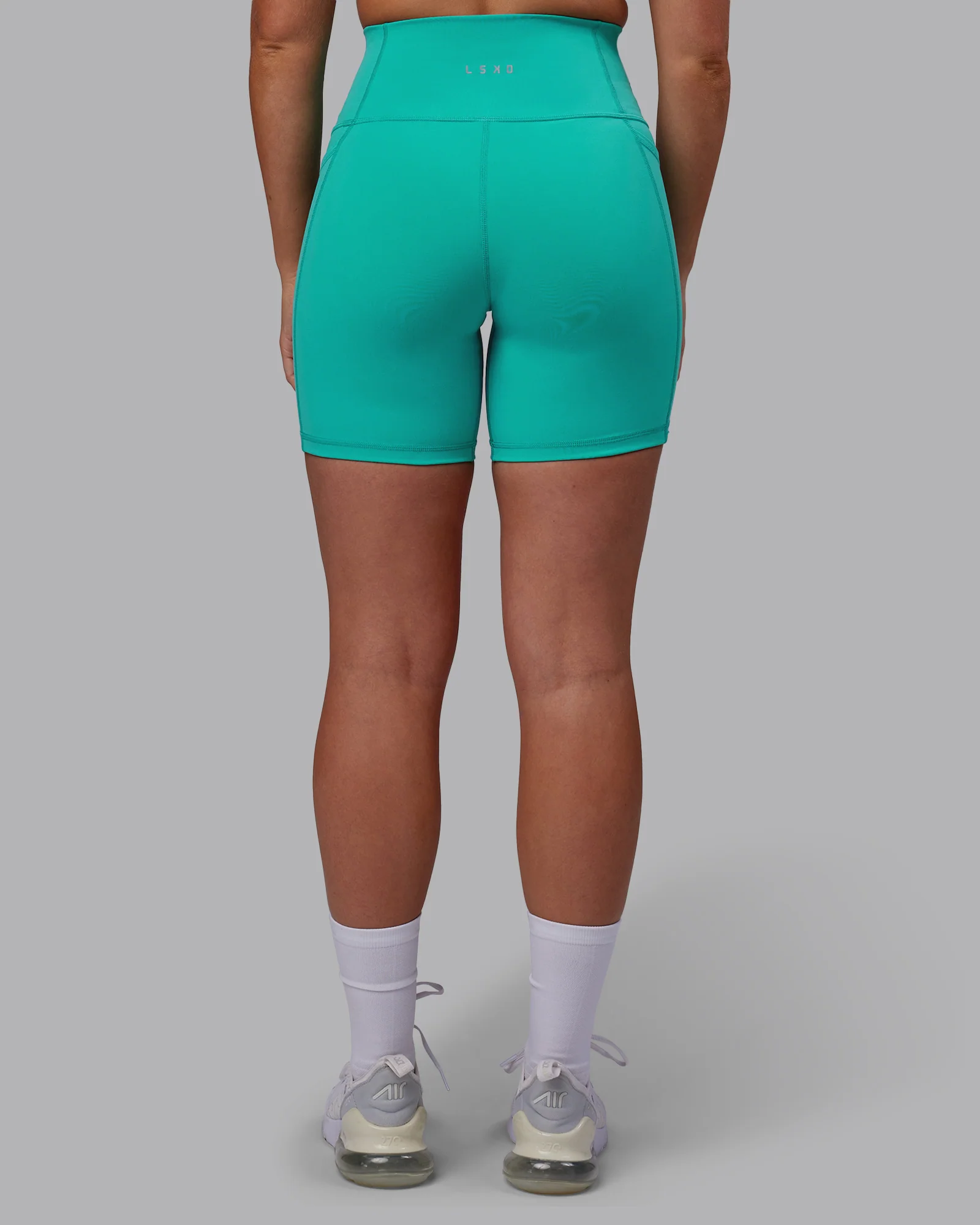 Fusion Ultra High-Rise 6" Short Pockets - Turquoise Tide - Image 3