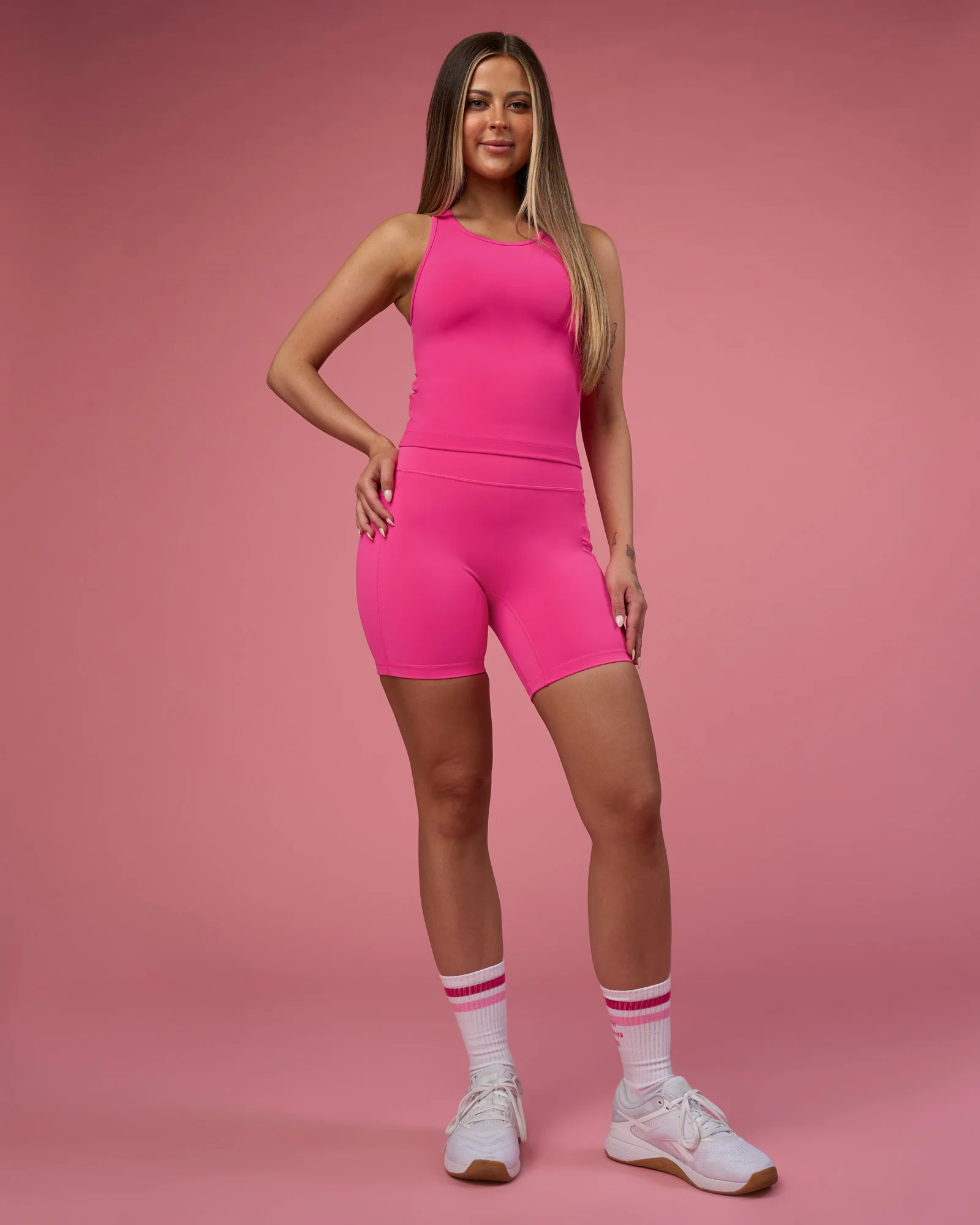 Fusion Ultra High-Rise 6" Short Pockets - Ultra Pink - Image 11