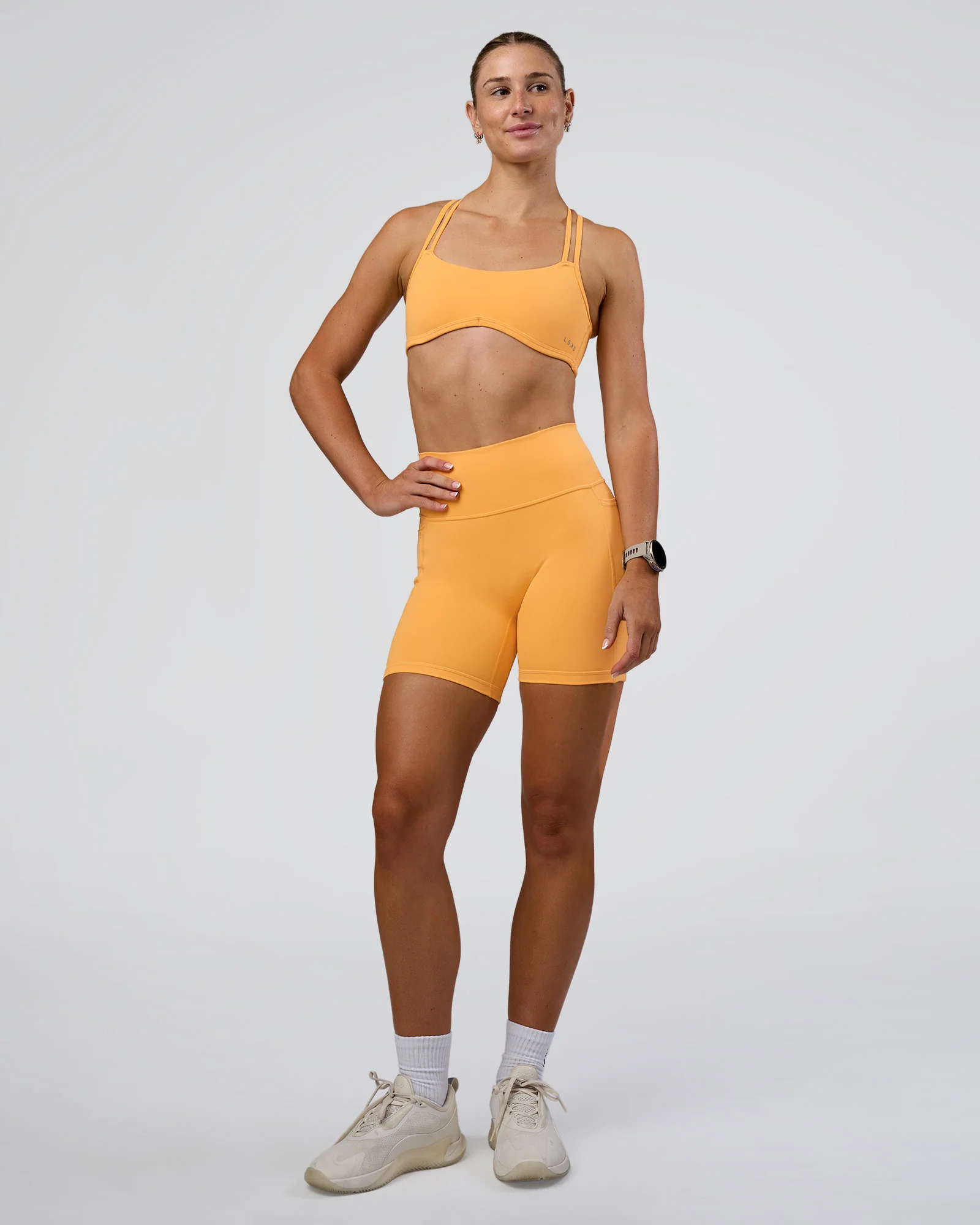 Fusion Ultra High-Rise 6" Short Pockets - Warm Apricot - Image 3