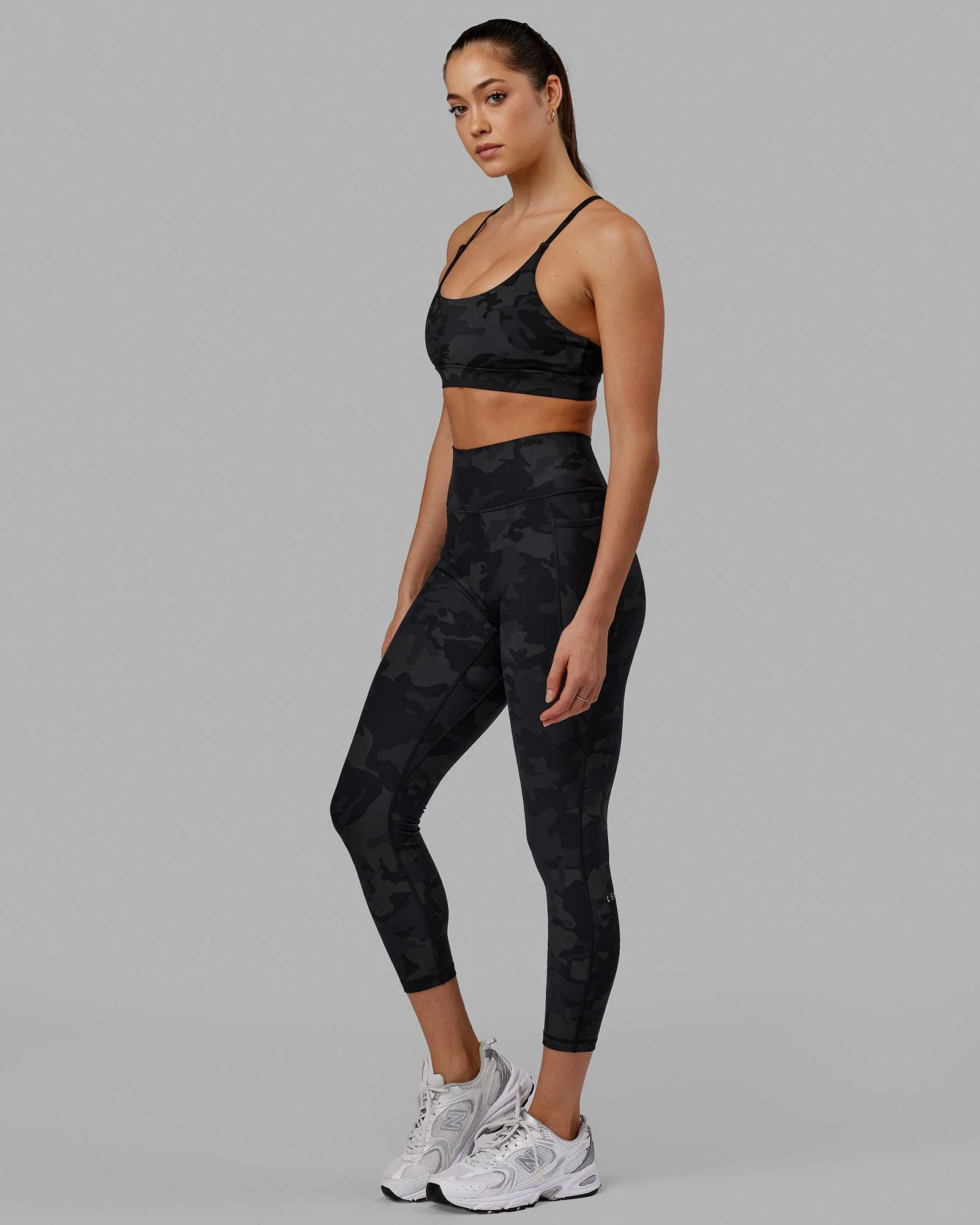 Fusion Ultra High-Rise 7/8 Legging Pockets - Black-Camo - Image 8