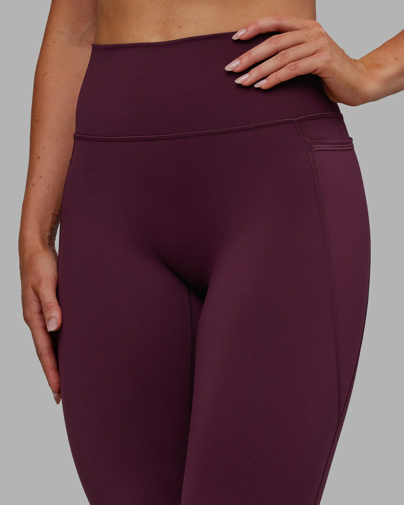 Fusion Ultra High-Rise 7/8 Legging Pockets - Cherry Lacquer - Image 5