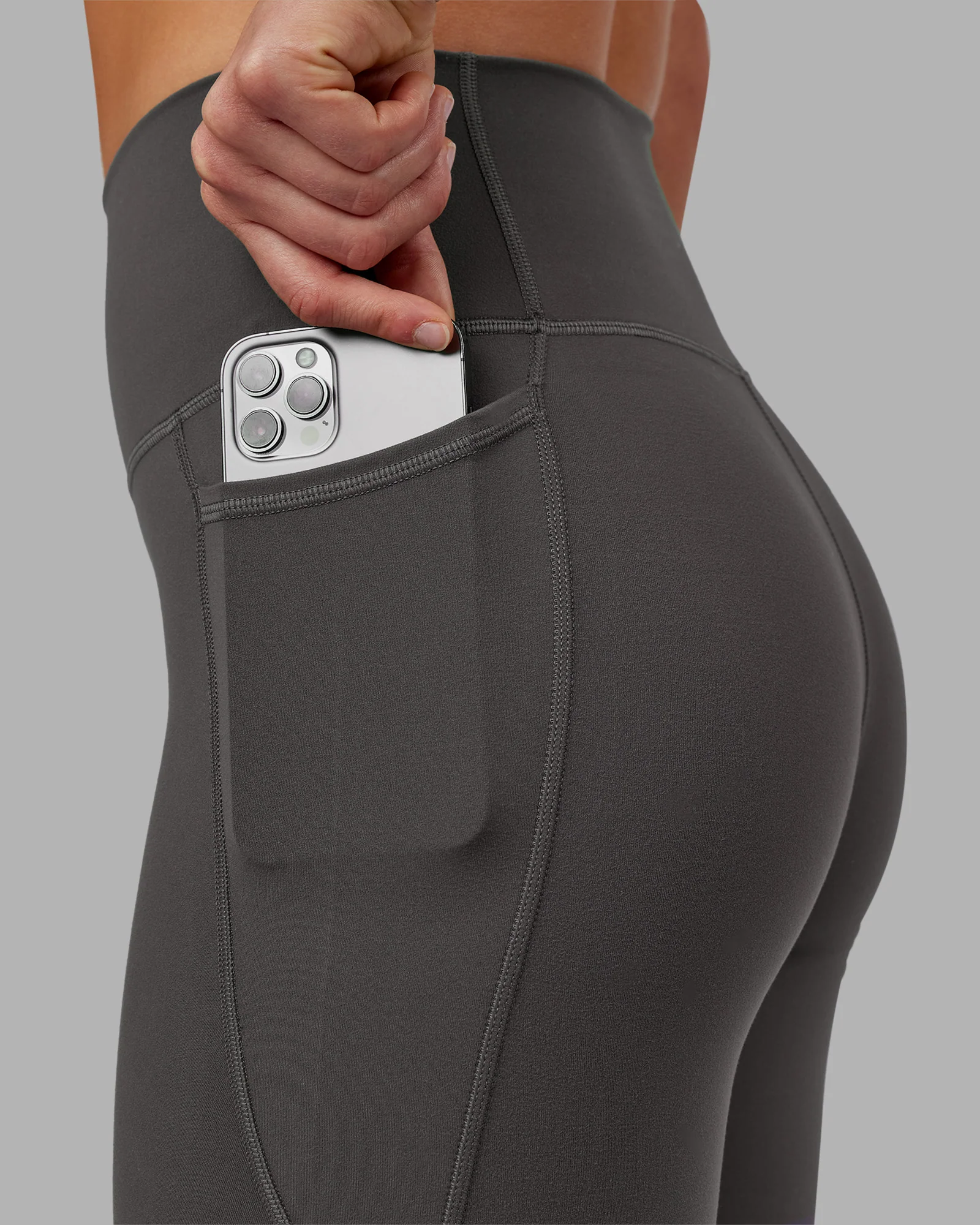 Fusion Ultra High-Rise 7/8 Legging Pockets - Dark Storm - Image 3