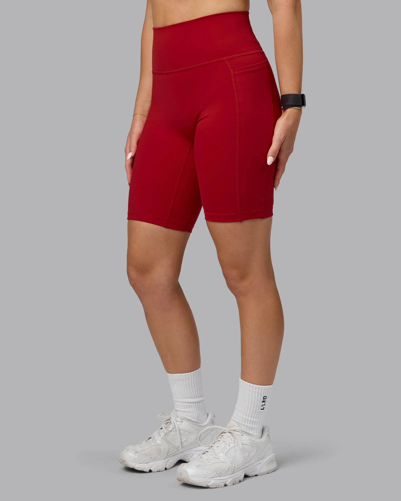Fusion Ultra High-Rise 9" Short Pockets - Cherry Red - Image 2