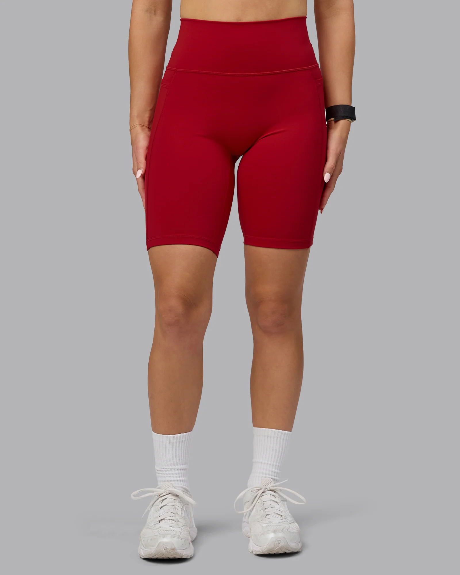 Fusion Ultra High-Rise 9" Short Pockets - Cherry Red - Image 8