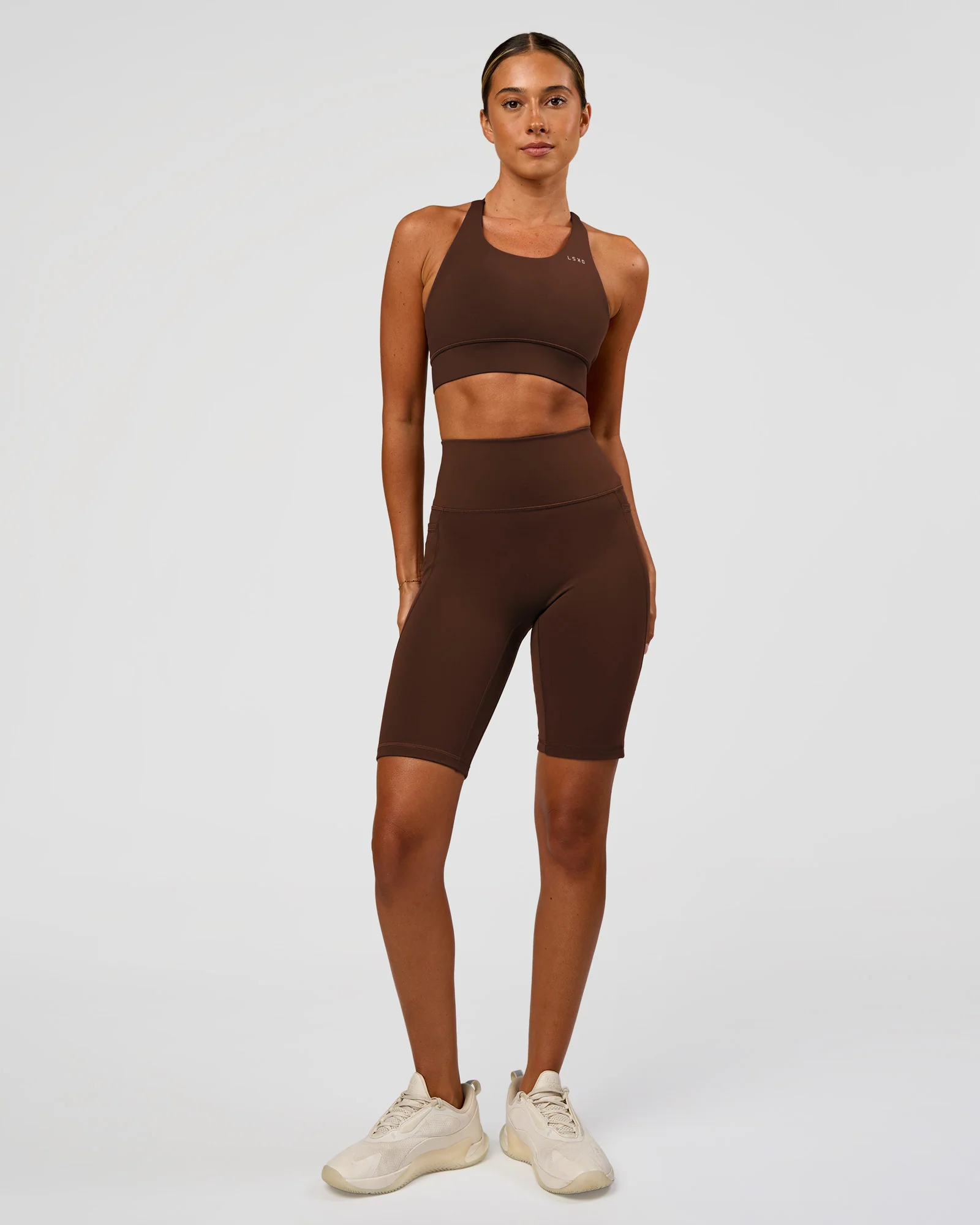 Fusion Ultra High-Rise 9" Short Pockets - Hot Chocolate - Image 3