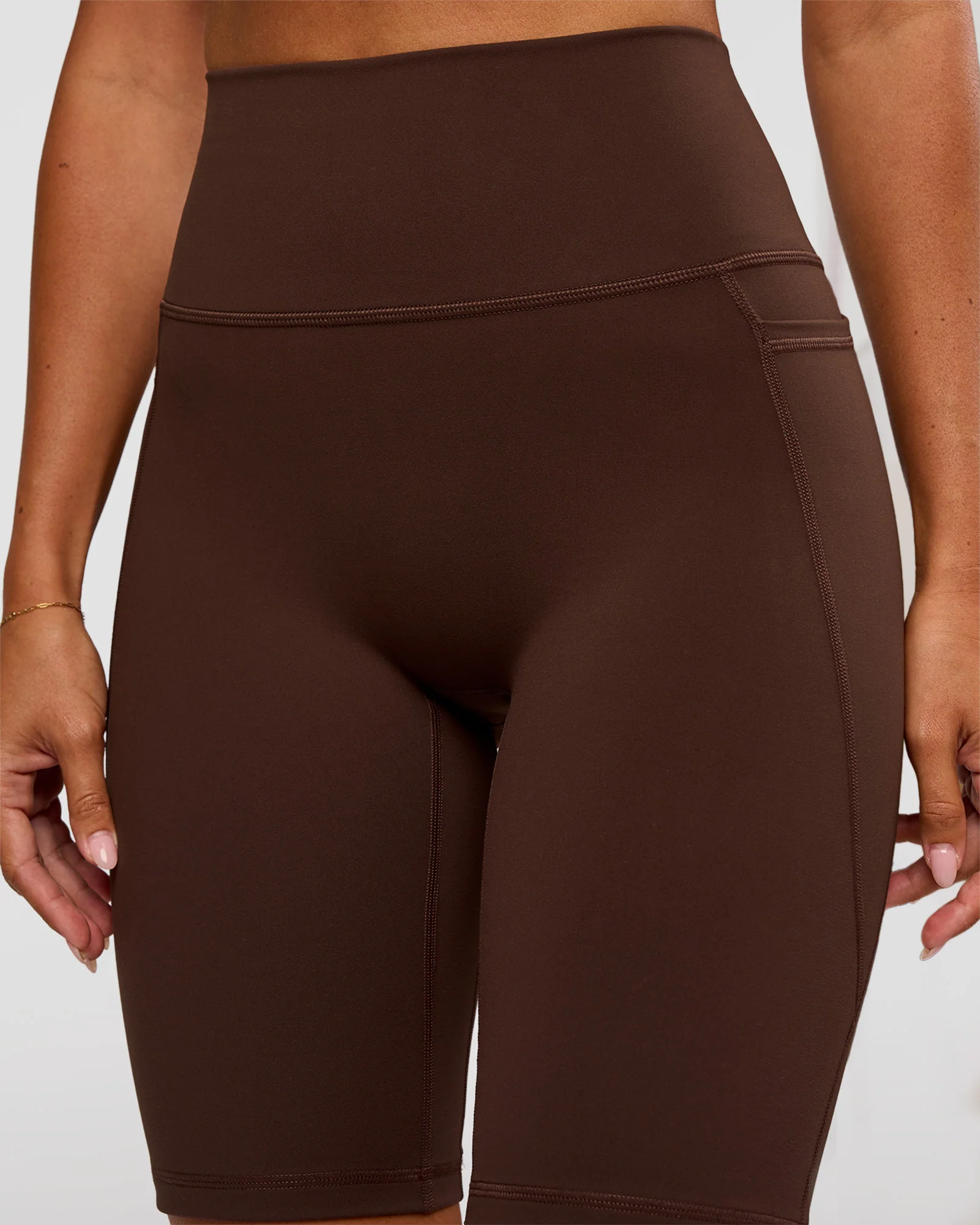 Fusion Ultra High-Rise 9" Short Pockets - Hot Chocolate - Image 6