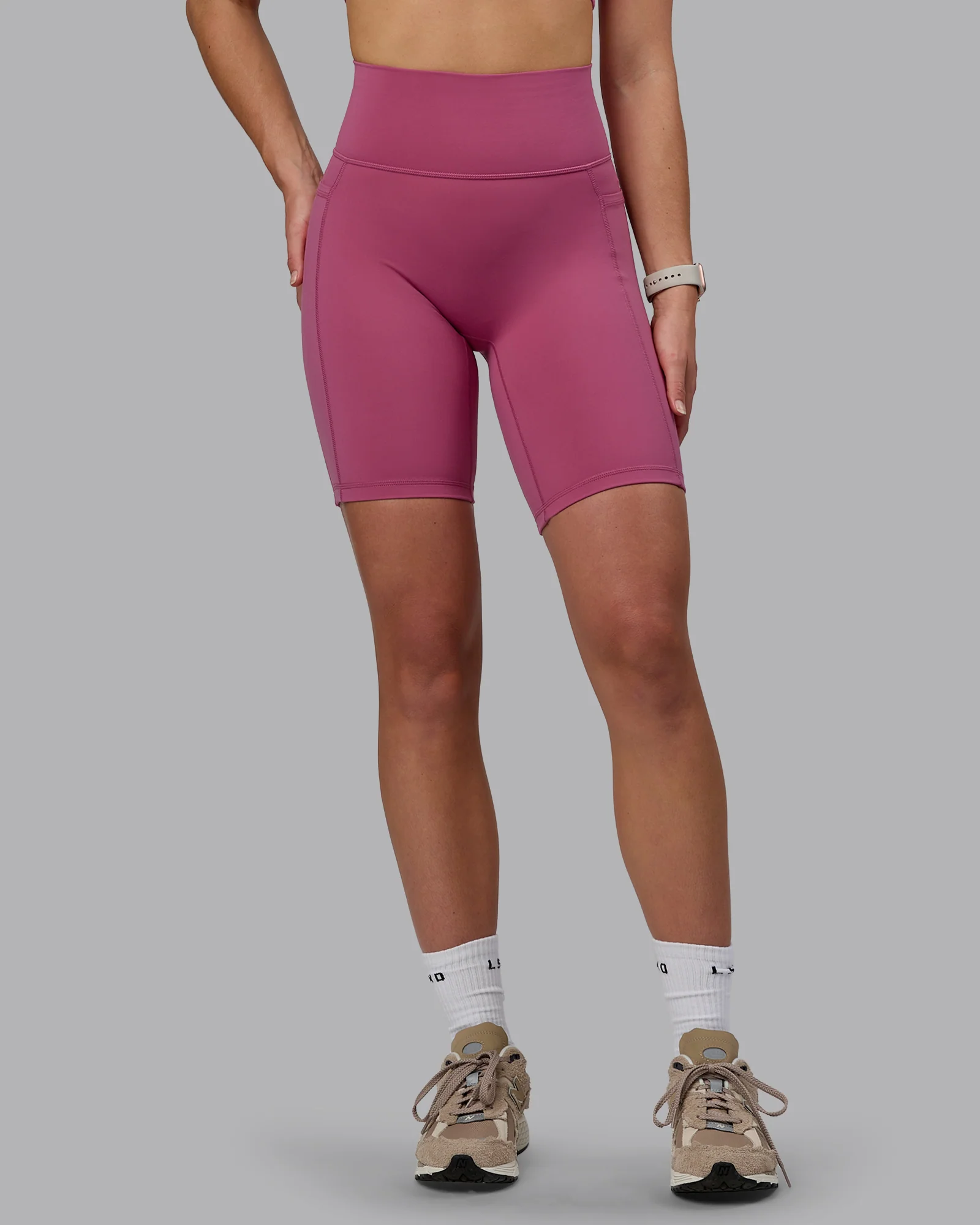 Fusion Ultra High-Rise 9" Short Pockets - Mauve Haze - Image 8