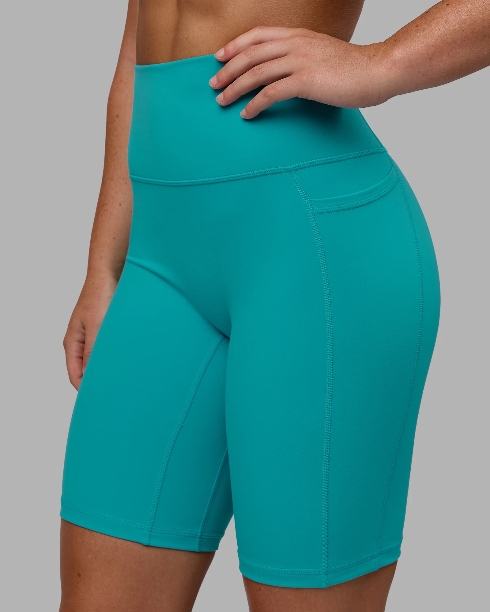 Fusion Ultra High-Rise 9" Short Pockets - Uplift Blue - Image 6
