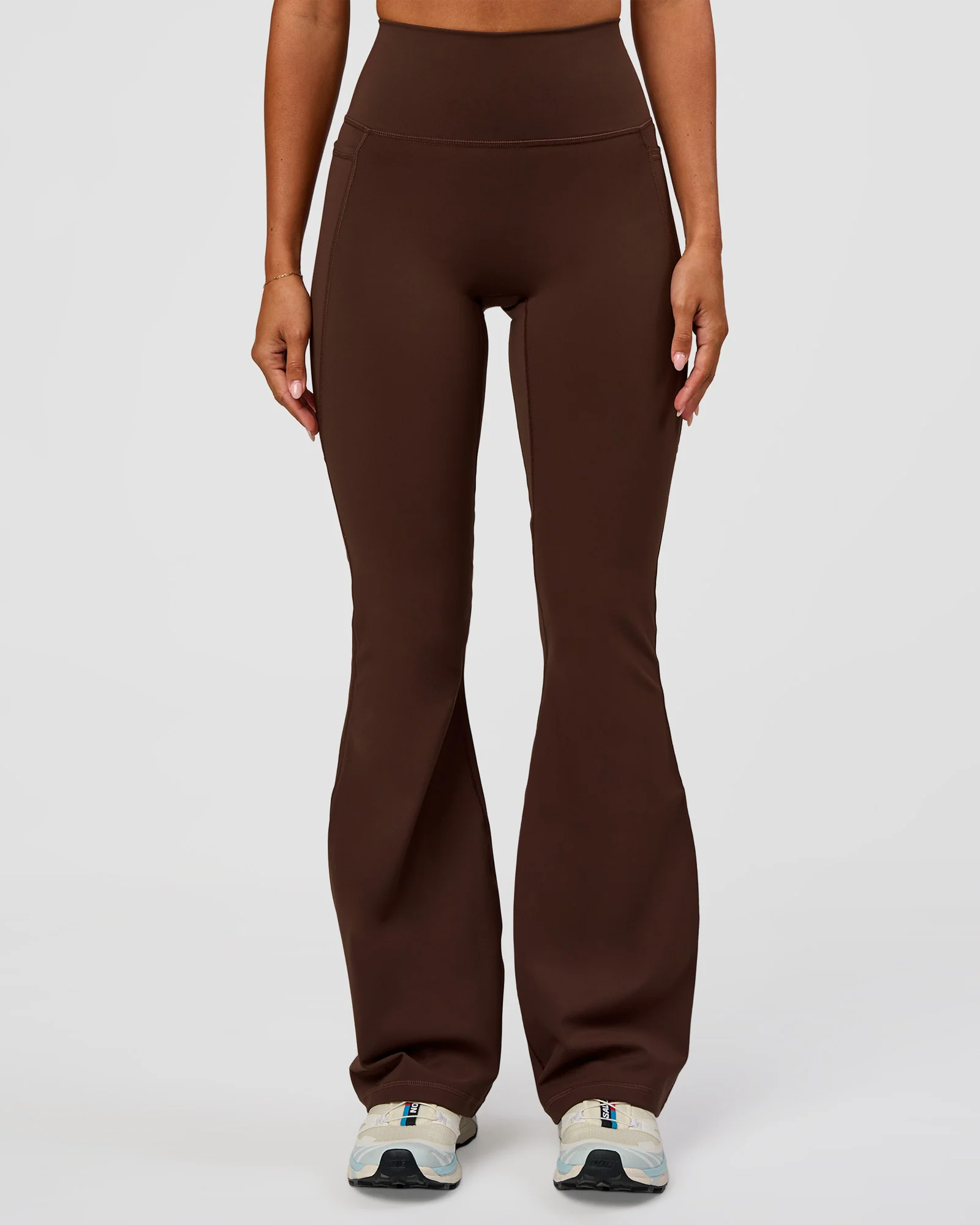 Fusion Ultra High-Rise Flared Legging Pockets - Hot Chocolate - Image 6