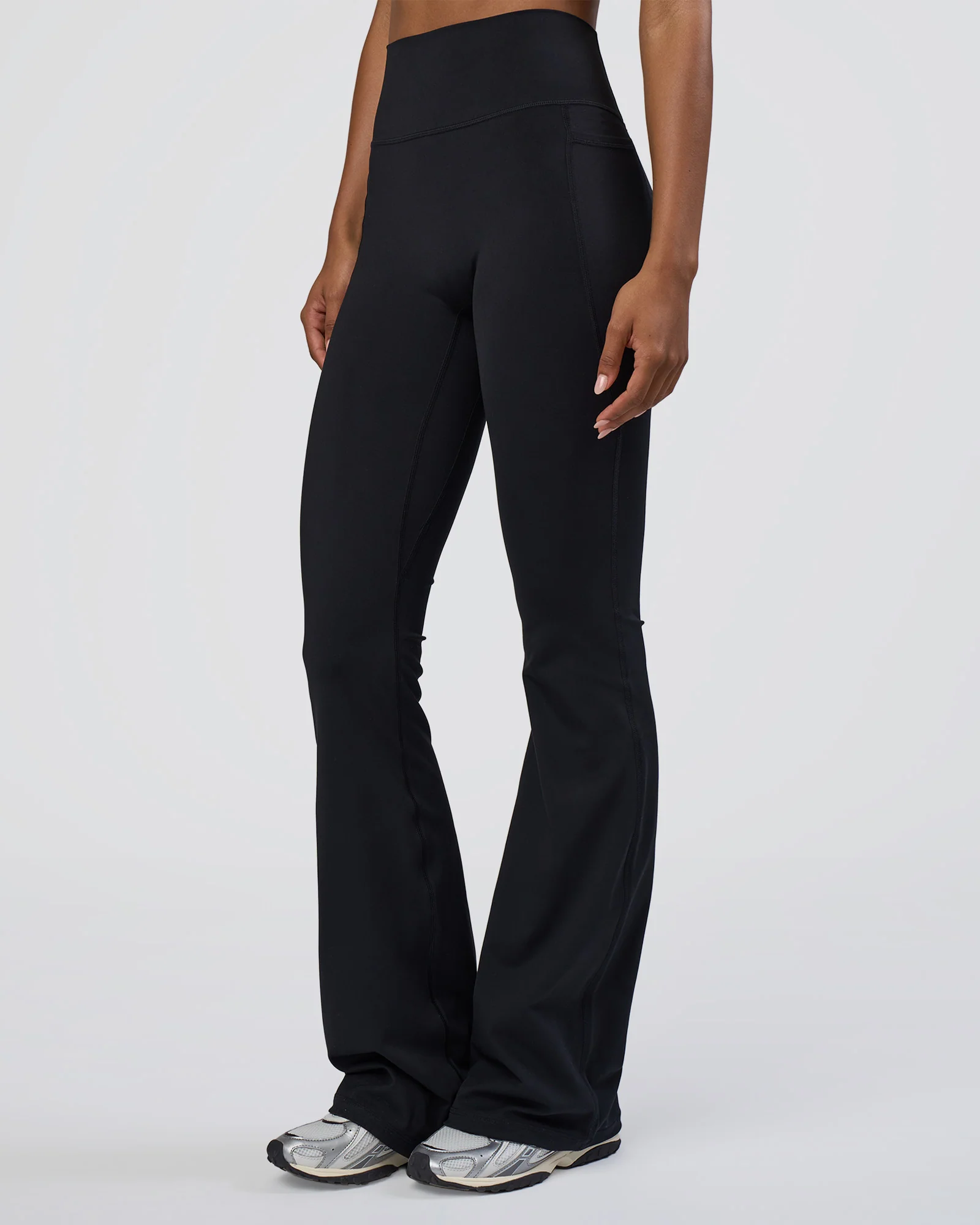 Fusion Ultra High-Rise Flared Tall Legging Pockets - Black - Image 5
