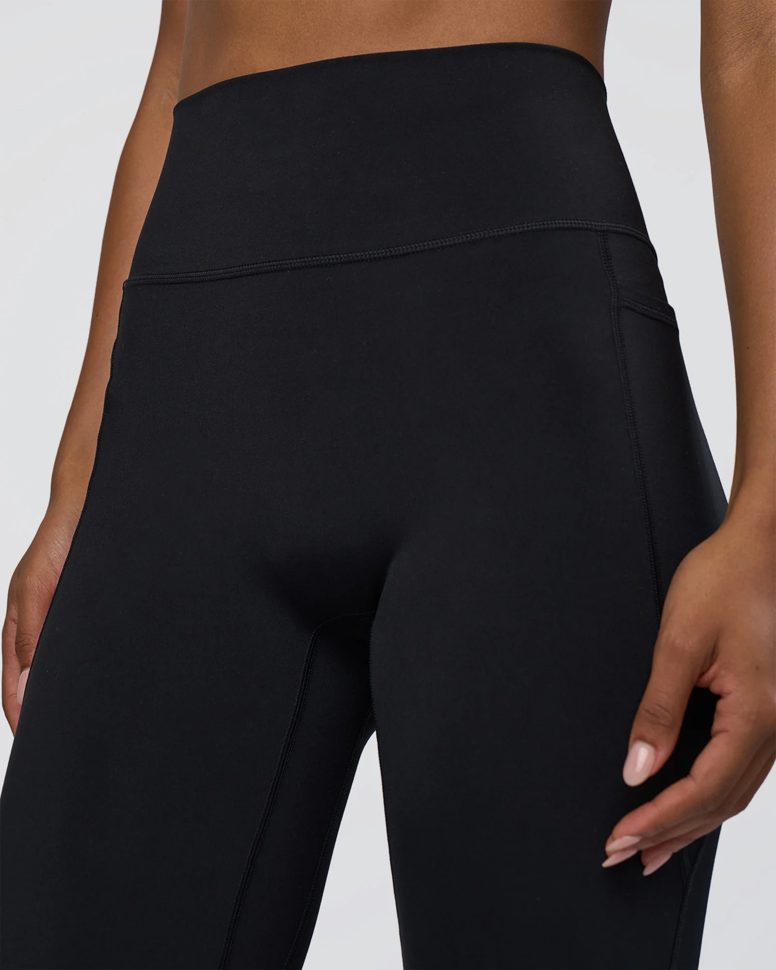 Fusion Ultra High-Rise Flared Tall Legging Pockets - Black - Image 6