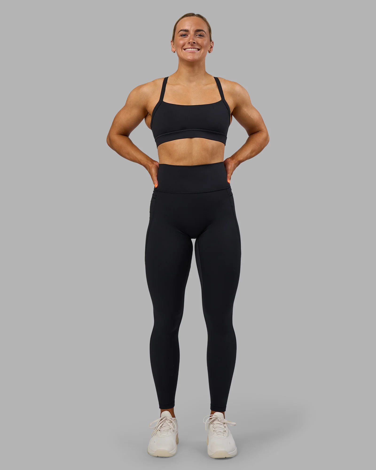 Fusion Ultra High-Rise Full Length Legging Pockets - Black - Image 5