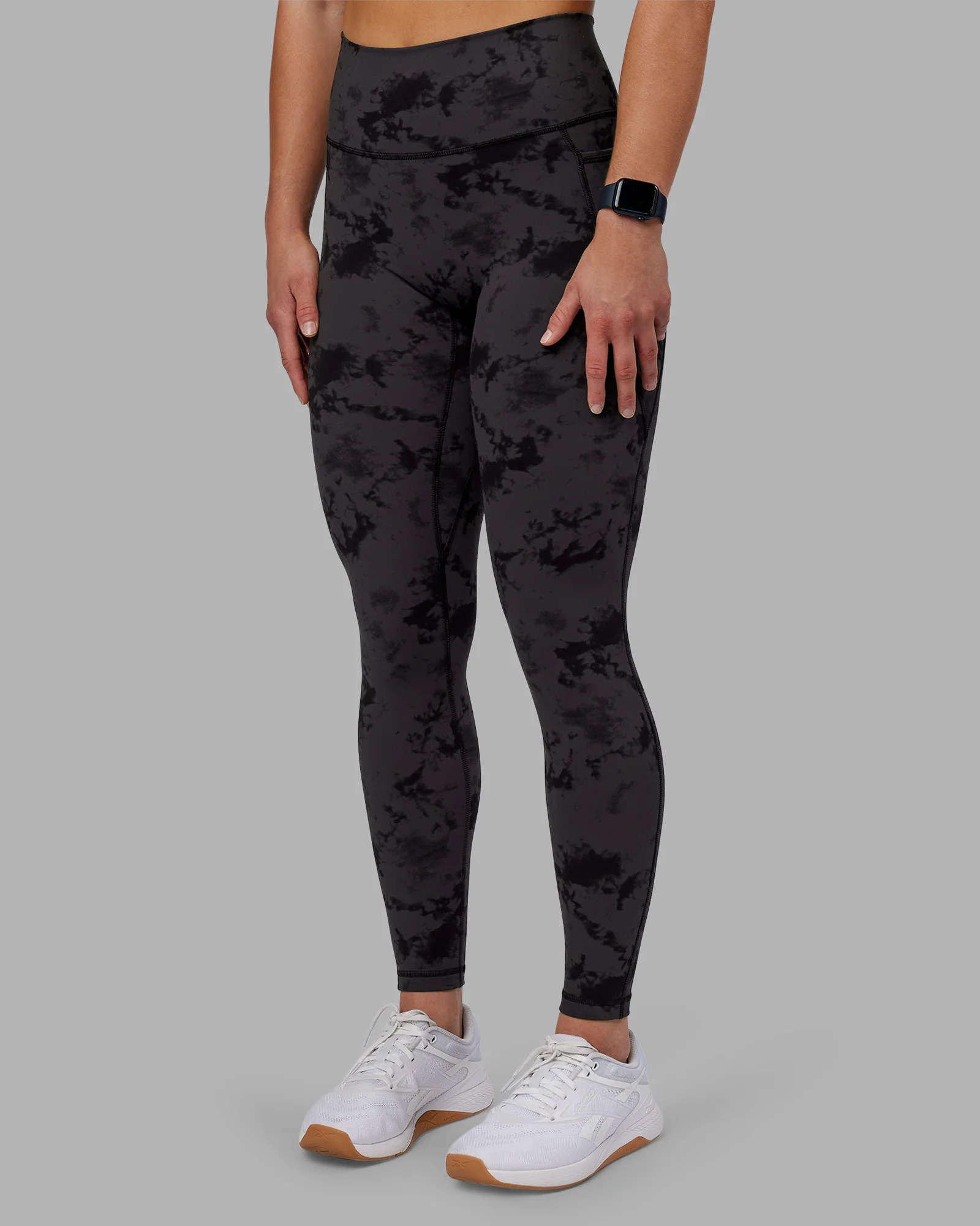 Fusion Ultra High-Rise Full Length Legging Pockets - Black Tie Dye - Image 9