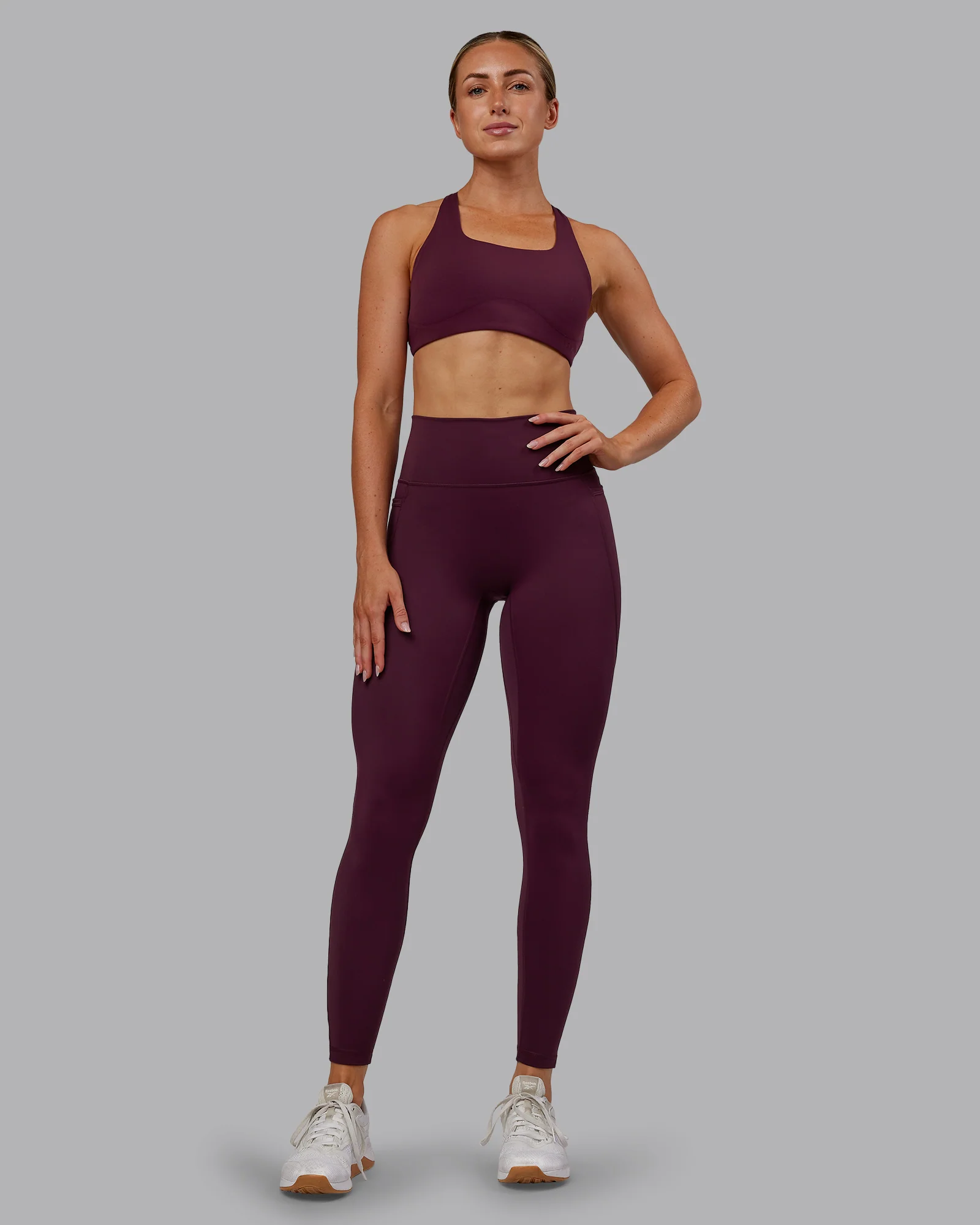 Fusion Ultra High-Rise Full Length Legging Pockets - Cherry Lacquer - Image 4