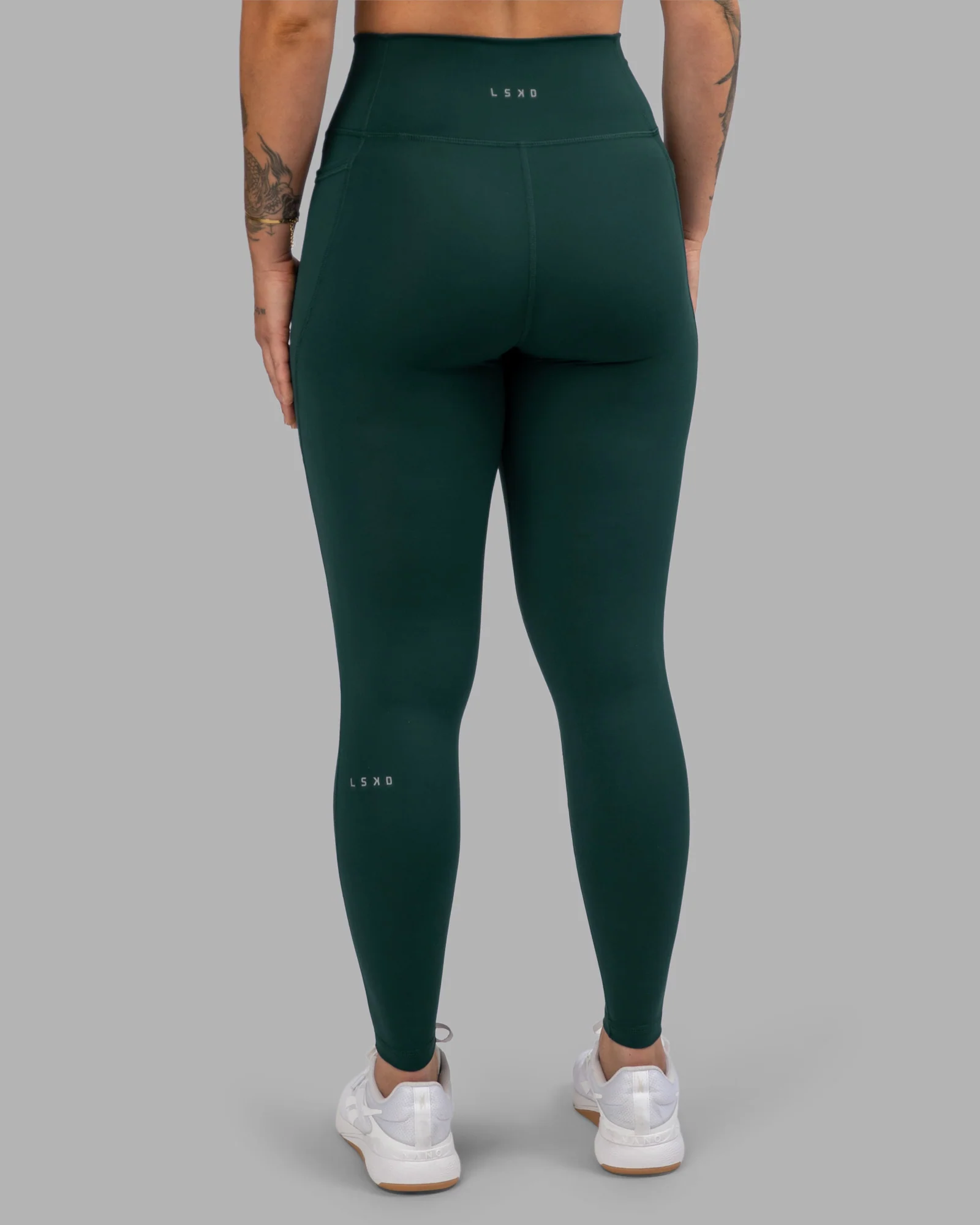 Fusion Ultra High-Rise Full Length Legging Pockets - Dark Moss - Image 4