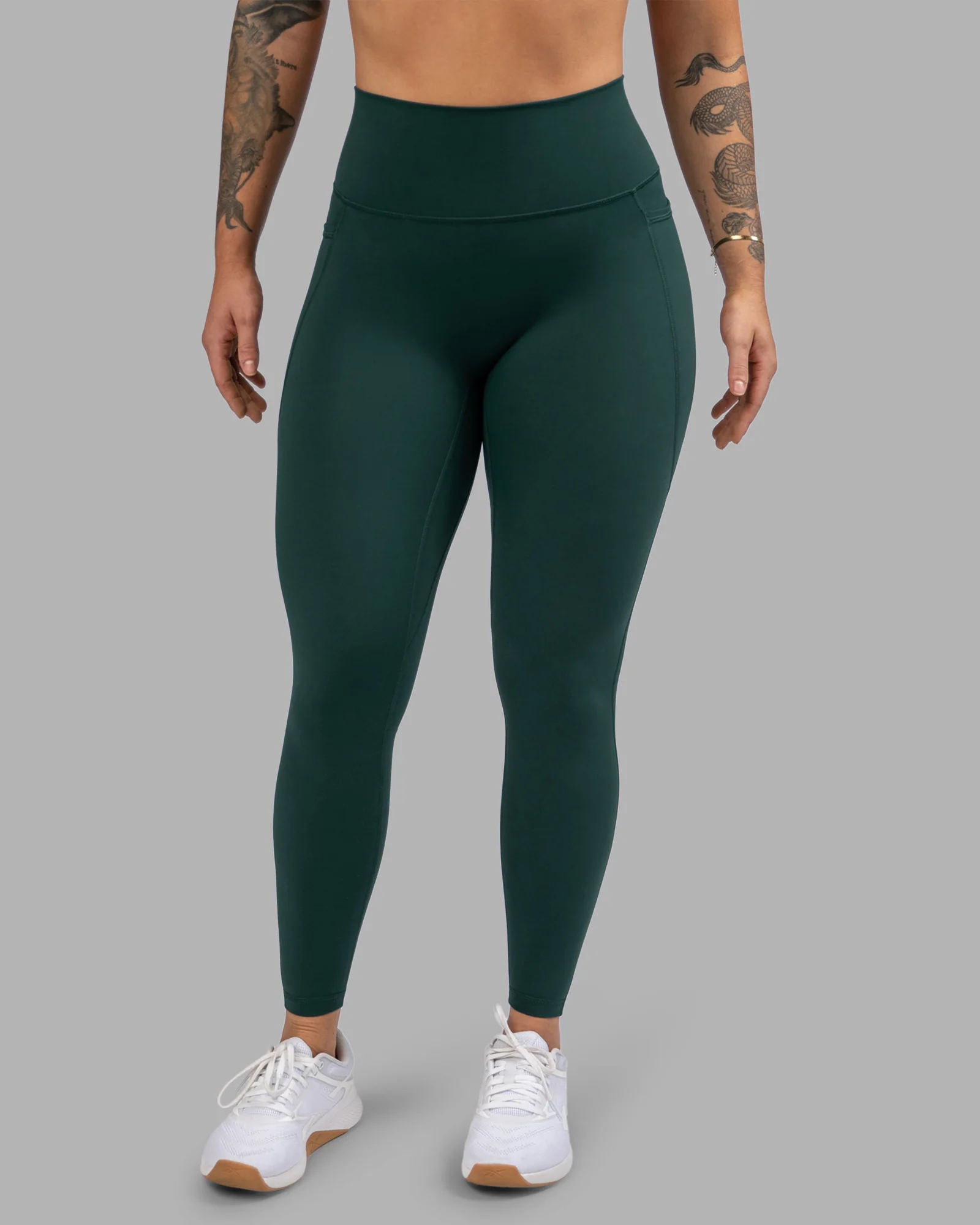 Fusion Ultra High-Rise Full Length Legging Pockets - Dark Moss - Image 6