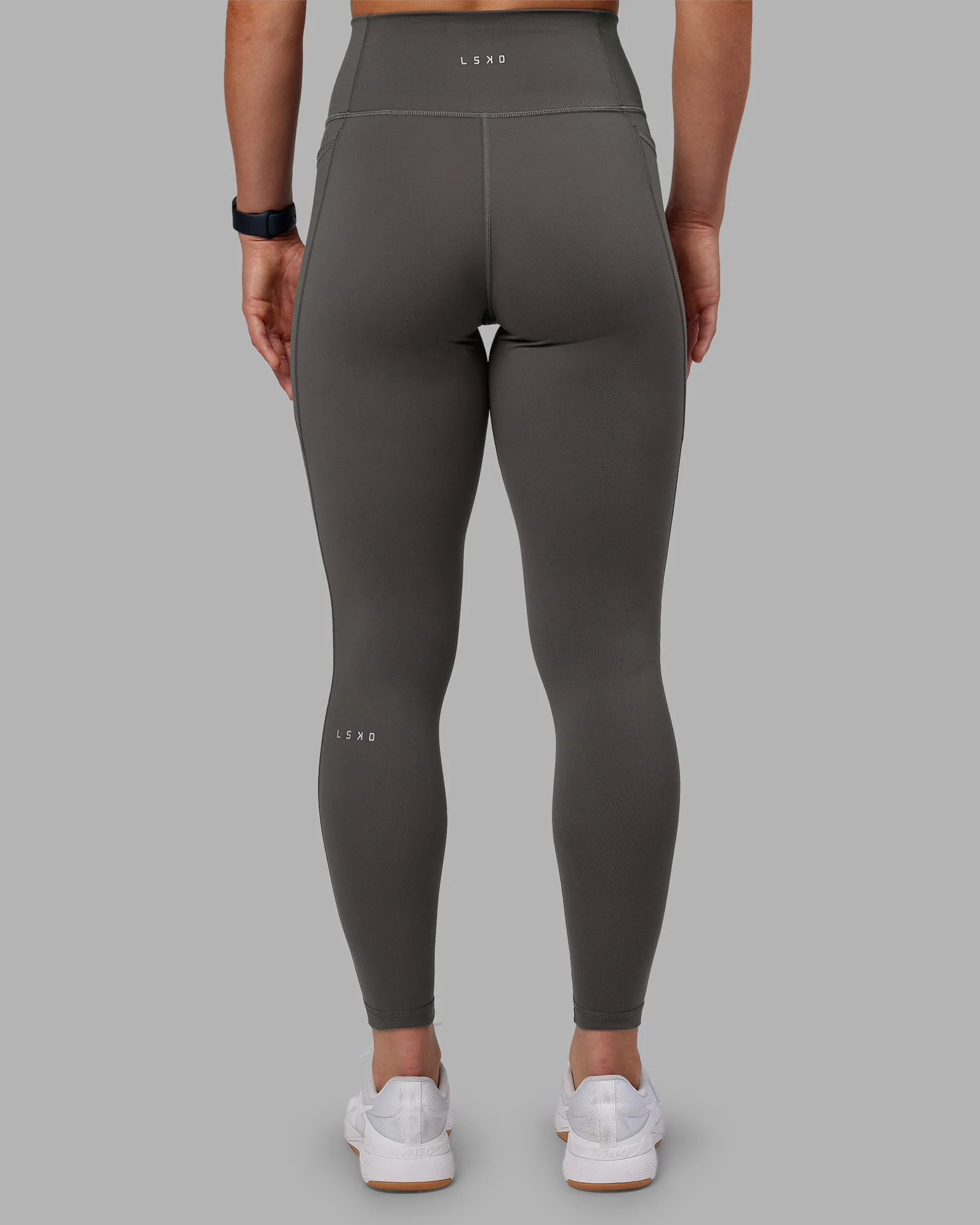 Fusion Ultra High-Rise Full Length Legging Pockets - Dark Storm - Image 3