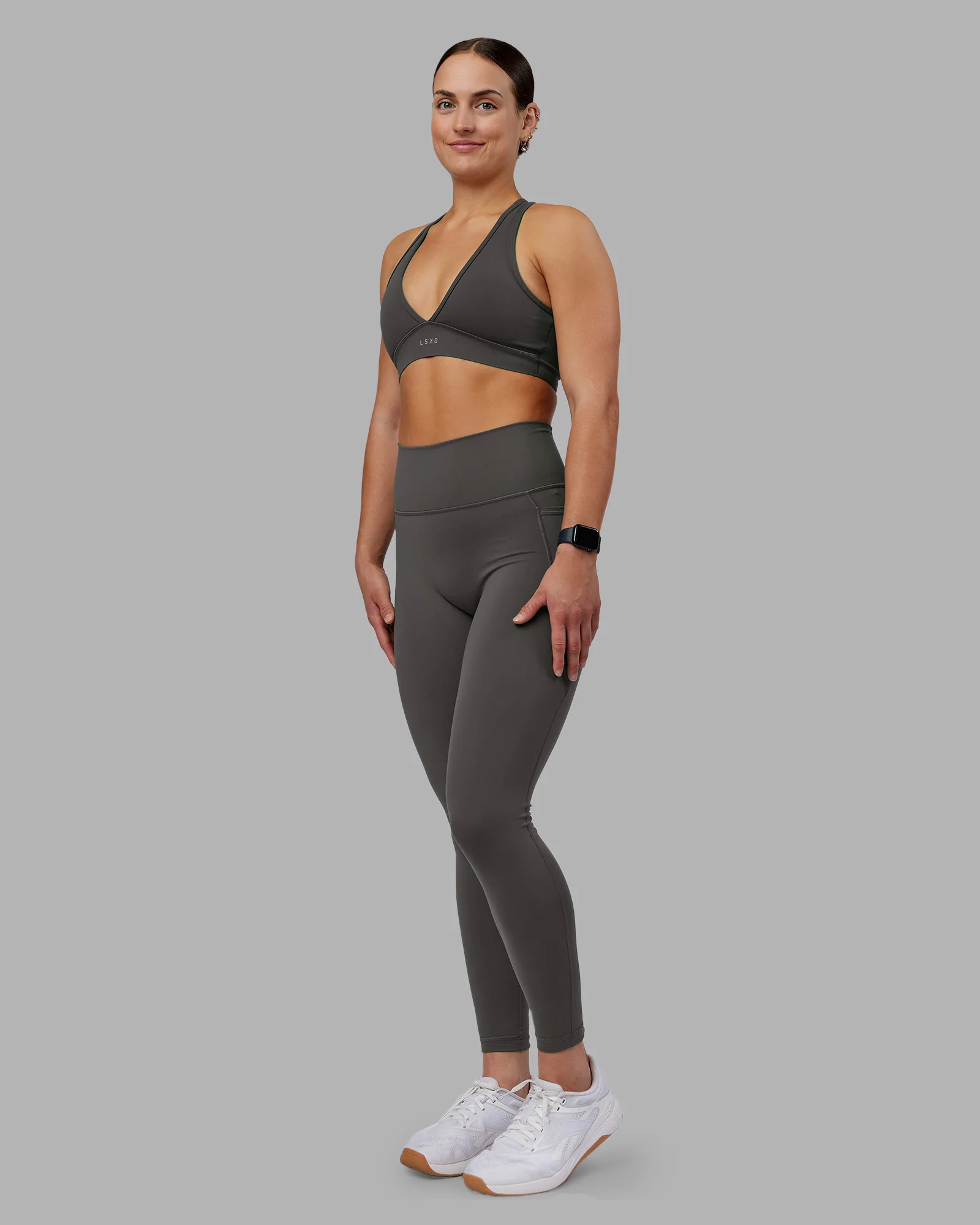 Fusion Ultra High-Rise Full Length Legging Pockets - Dark Storm - Image 4