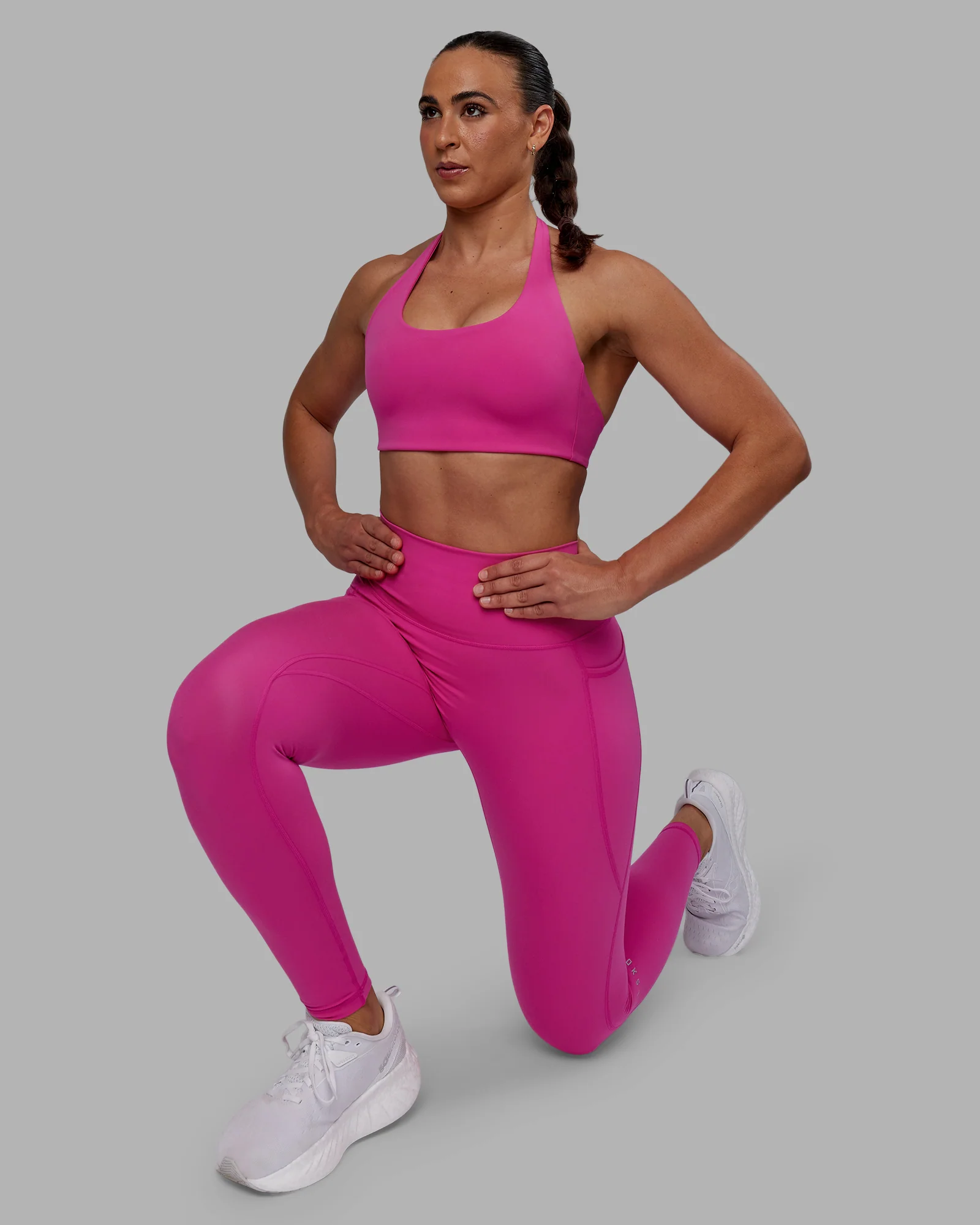 Fusion Ultra High-Rise Full Length Legging Pockets - Fuchsia Pink - Image 7
