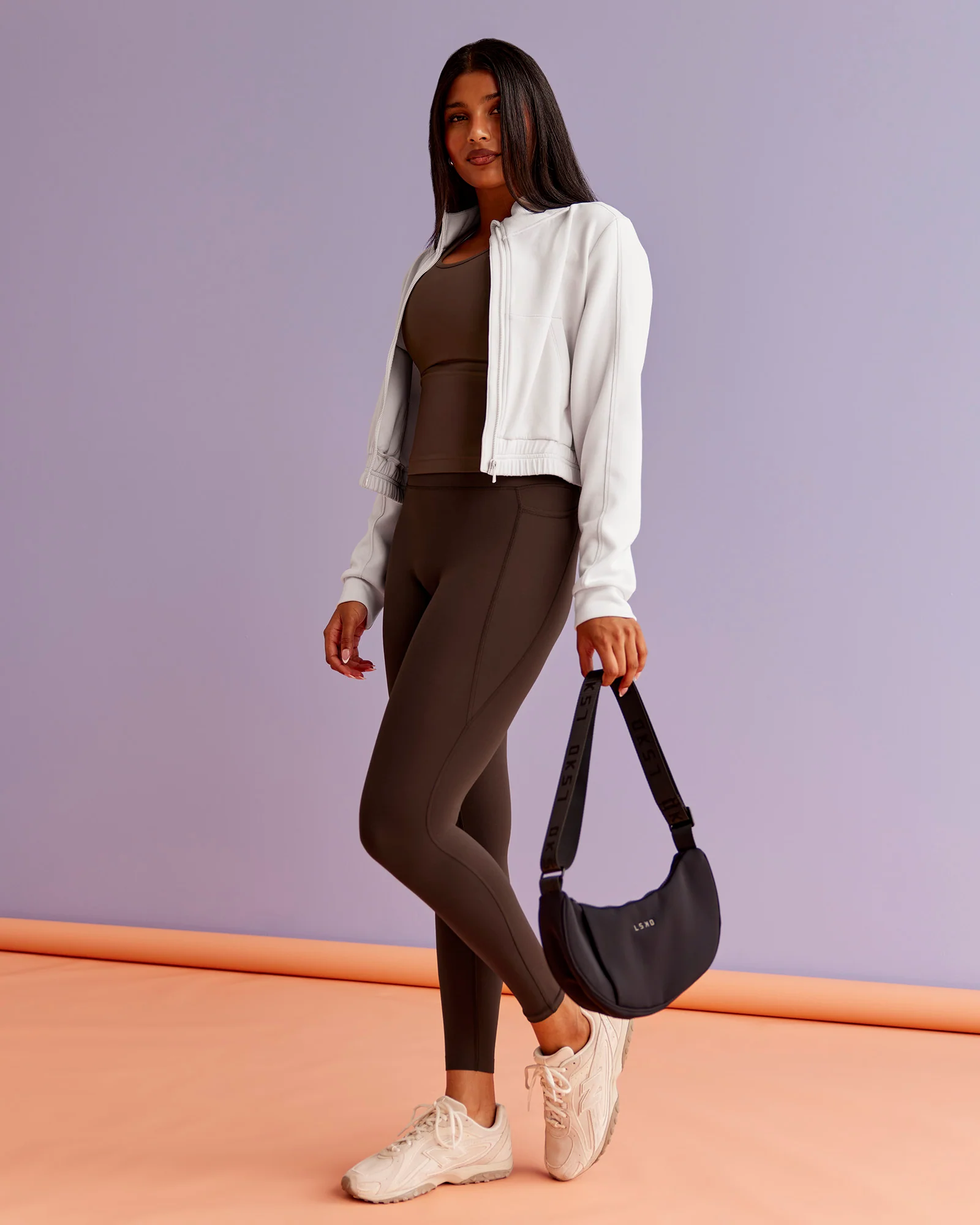 Fusion Ultra High-Rise Full Length Legging Pockets - Hot Chocolate - Image 2