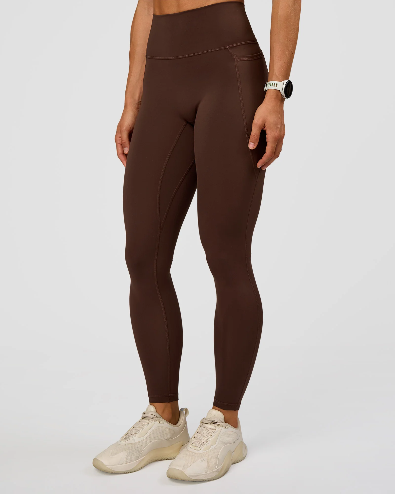 Fusion Ultra High-Rise Full Length Legging Pockets - Hot Chocolate - Image 8