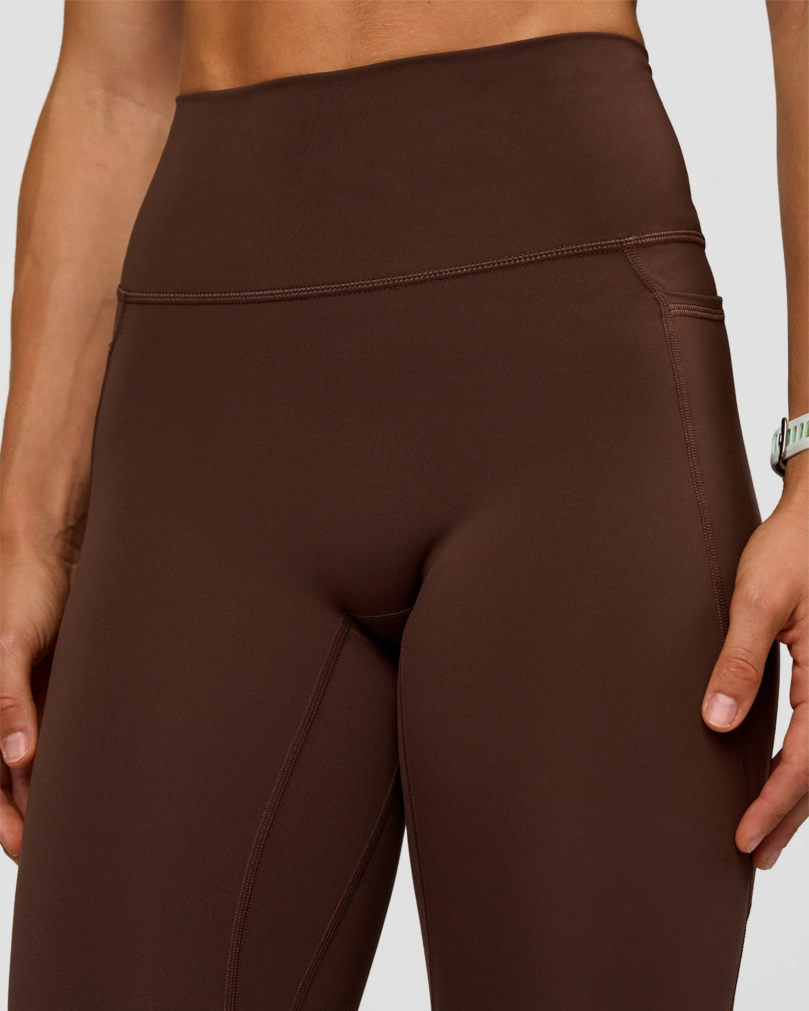 Fusion Ultra High-Rise Full Length Legging Pockets - Hot Chocolate - Image 9