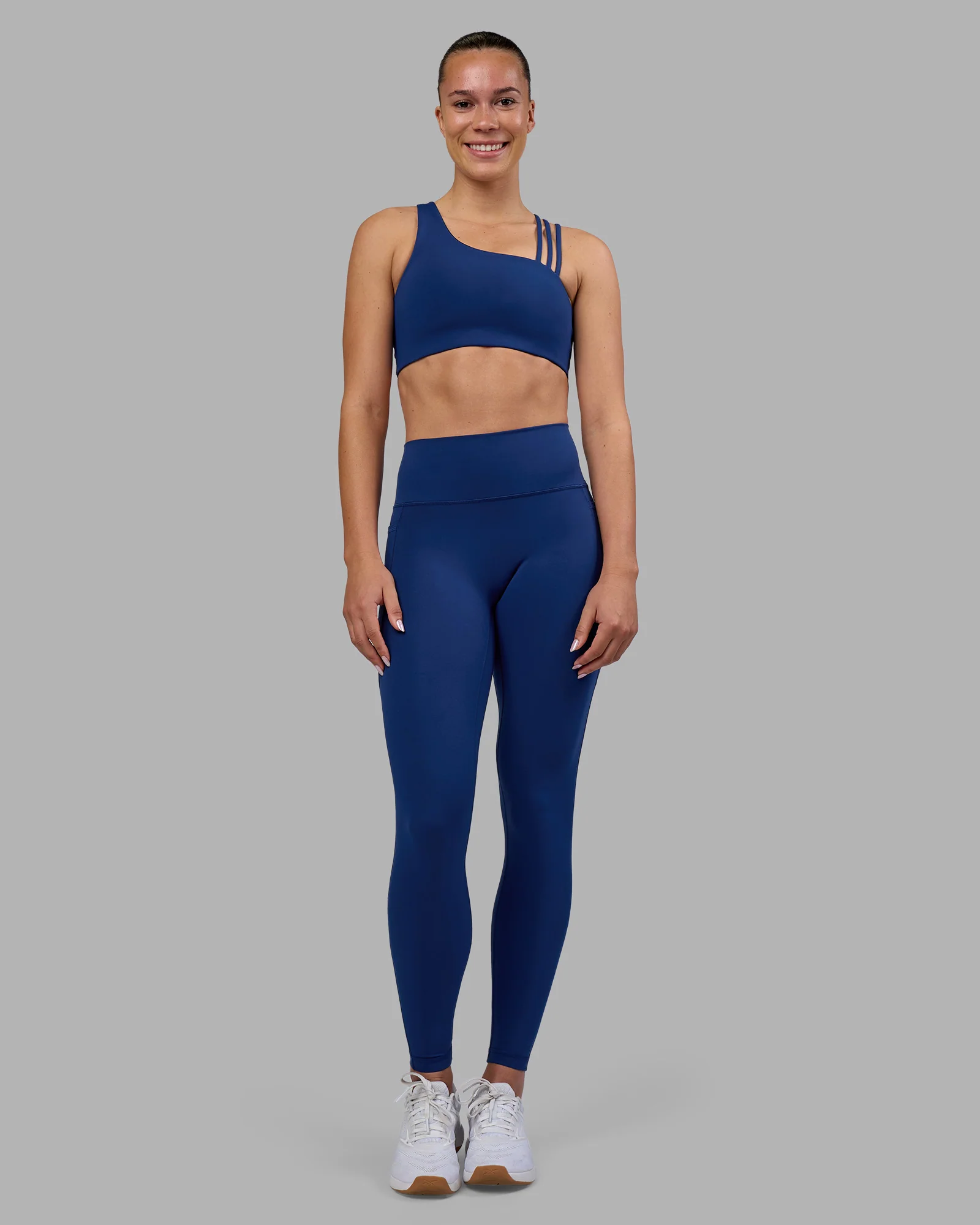 Fusion Ultra High-Rise Full Length Legging Pockets - Midnight Blue - Image 2
