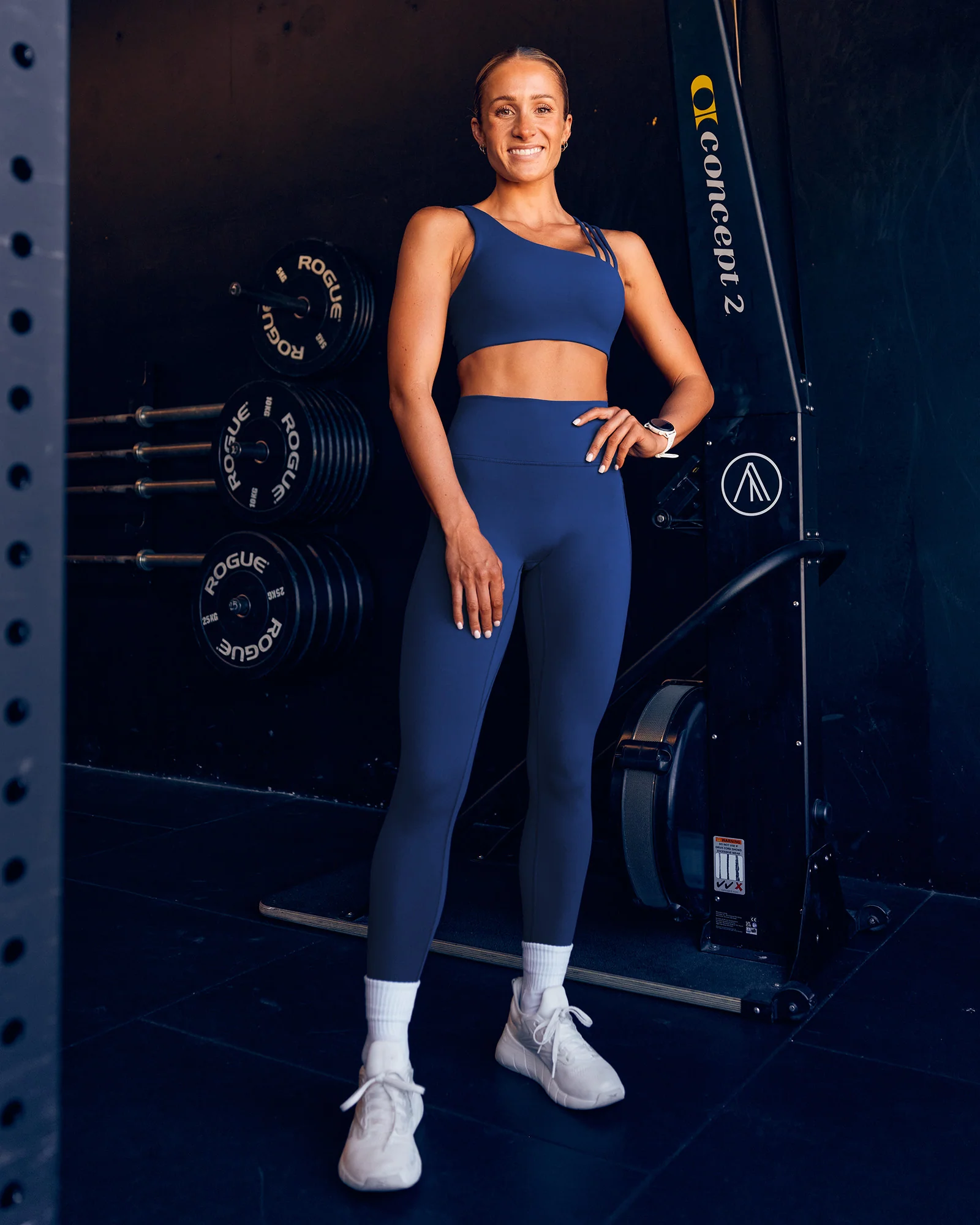 Fusion Ultra High-Rise Full Length Legging Pockets - Midnight Blue - Image 4