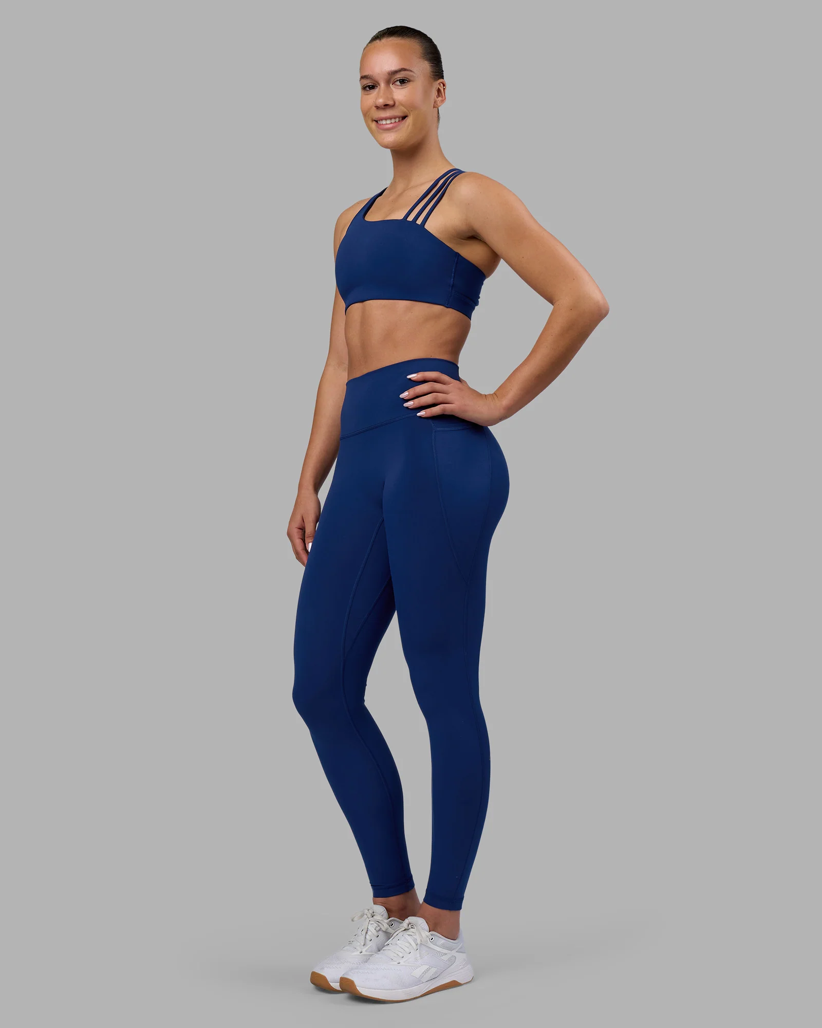 Fusion Ultra High-Rise Full Length Legging Pockets - Midnight Blue - Image 7