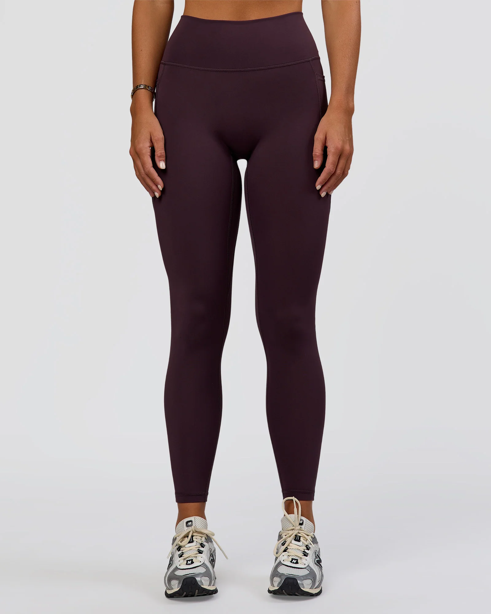 Fusion Ultra High-Rise Full Length Legging Pockets - Midnight Plum - Image 2