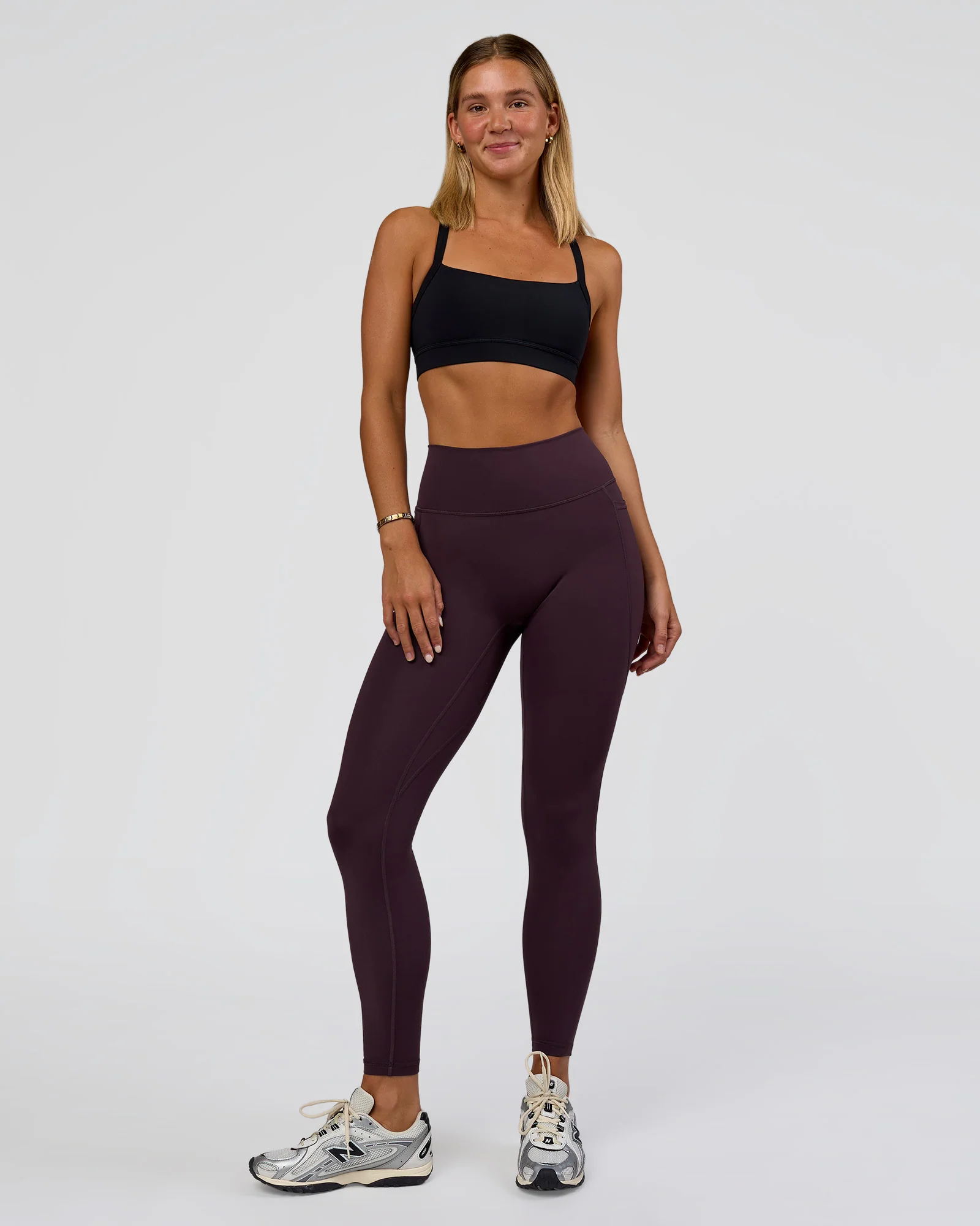Fusion Ultra High-Rise Full Length Legging Pockets - Midnight Plum - Image 5