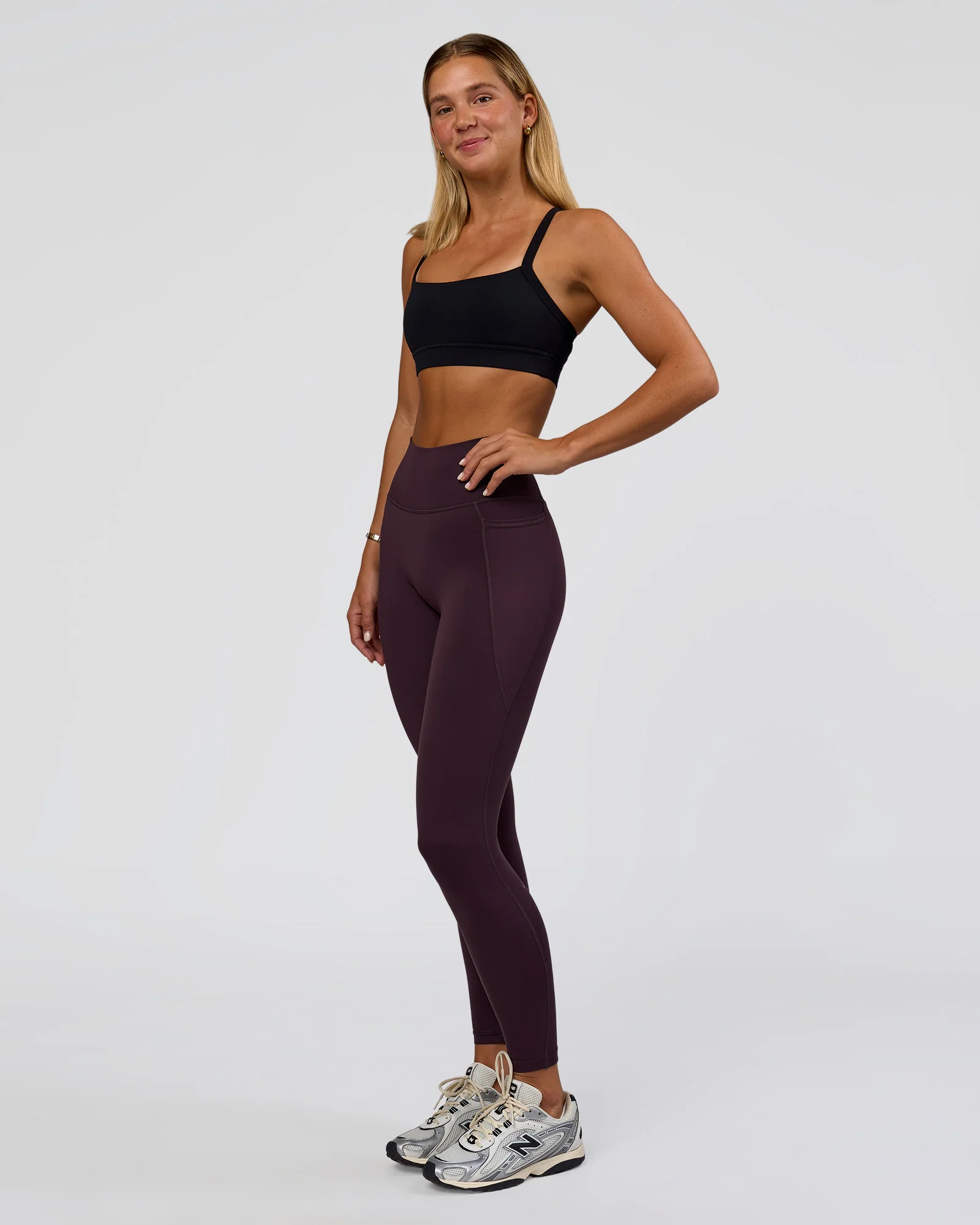 Fusion Ultra High-Rise Full Length Legging Pockets - Midnight Plum - Image 6