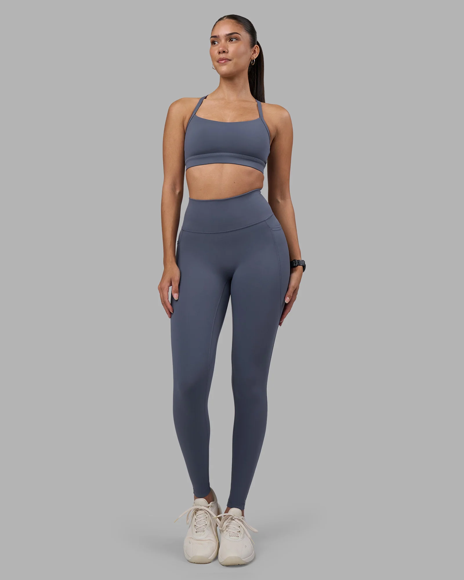 Fusion Ultra High-Rise Full Length Legging Pockets - Night Shadow - Image 2