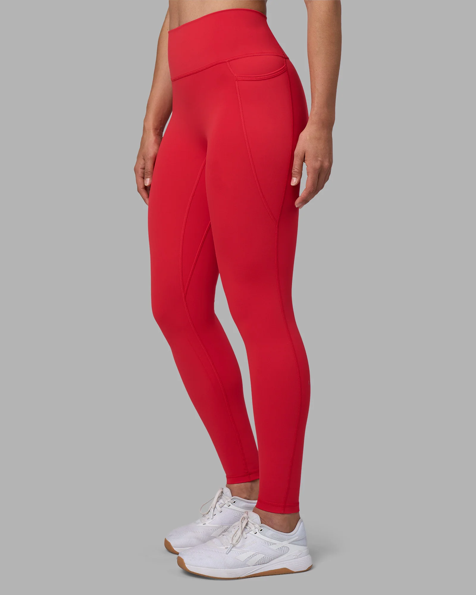 Fusion Ultra High-Rise Full Length Legging Pockets - Scarlet - Image 2