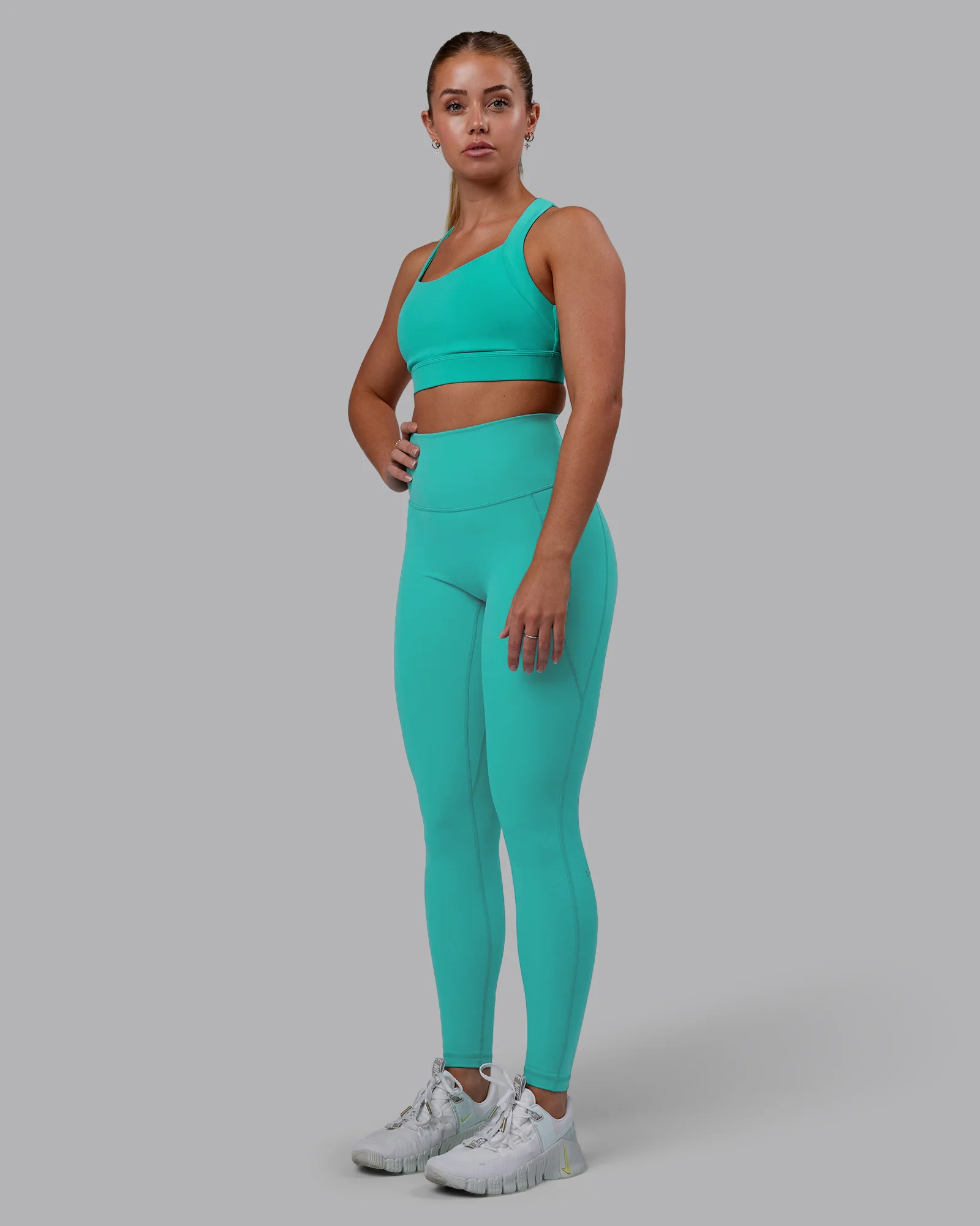Fusion Ultra High-Rise Full Length Legging Pockets - Turquoise Tide - Image 6
