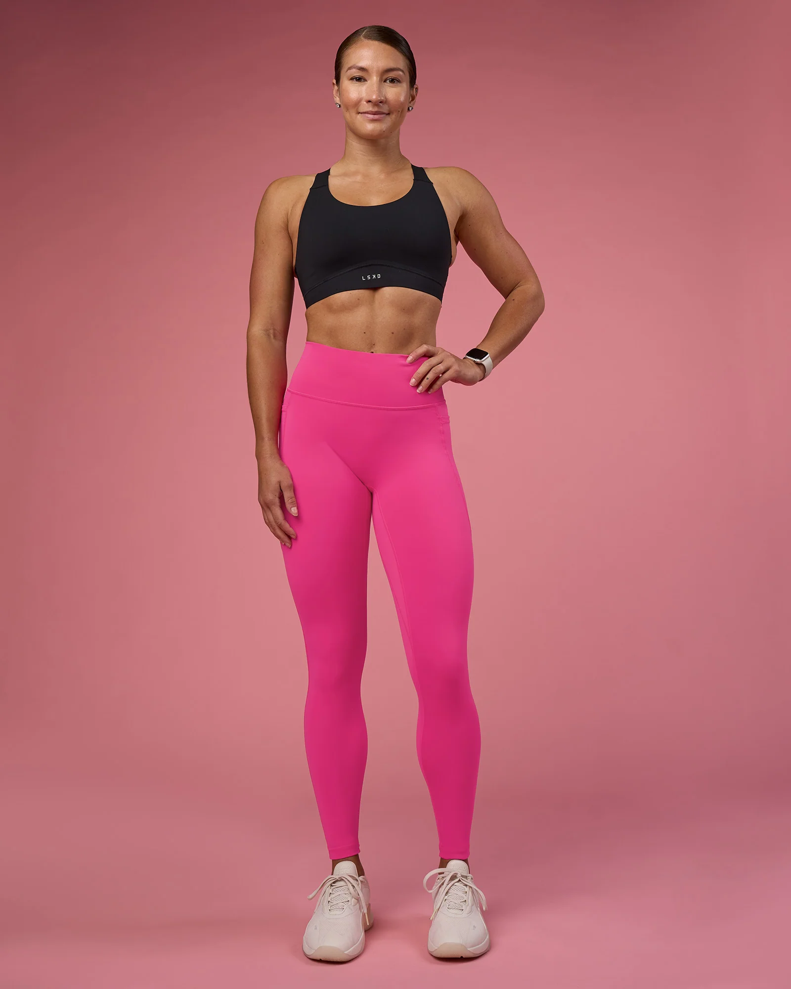 Fusion Ultra High-Rise Full Length Legging Pockets - Ultra Pink - Image 2