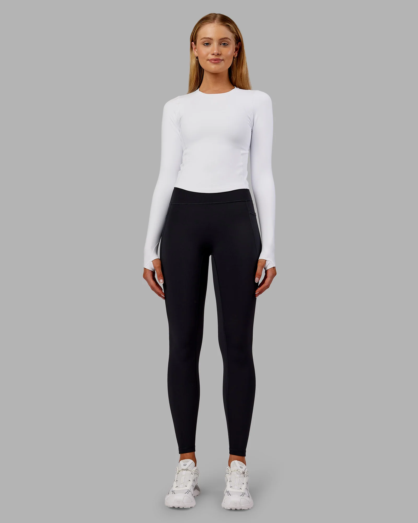 Fusion Thermal Ultra High-Rise Full Length Legging Pockets - Black - Image 5