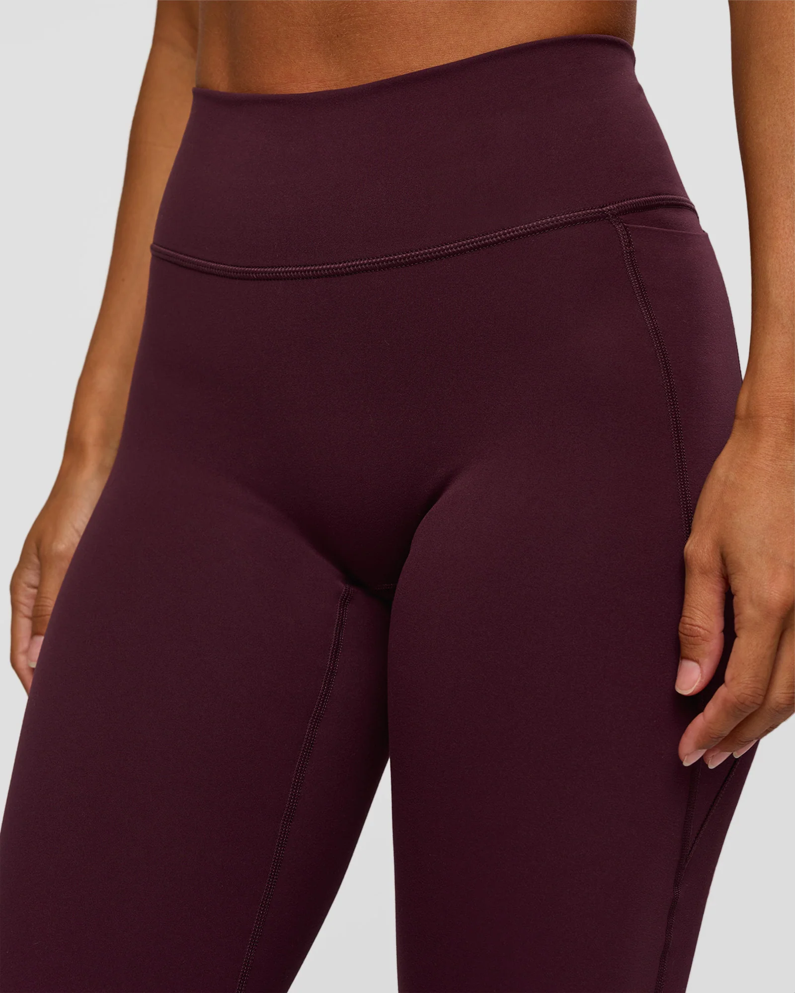 Fusion V-Contour High-Rise Flared Petite Legging Pockets - Cherry Lacquer - Image 8