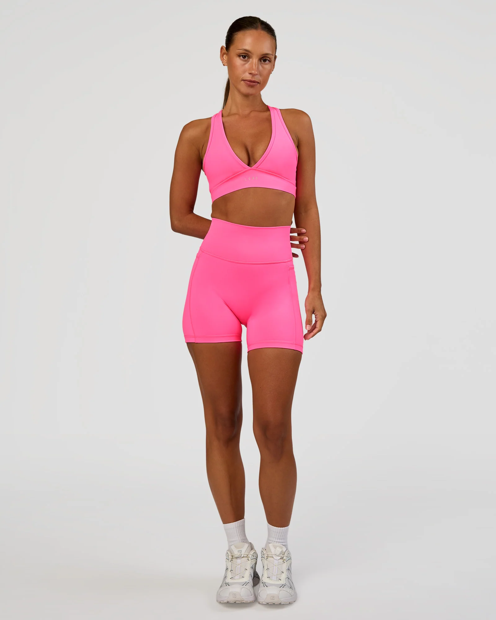 Fusion V-Contour Ultra High-Rise 4" Short Pockets - Sugar Plum - Image 8