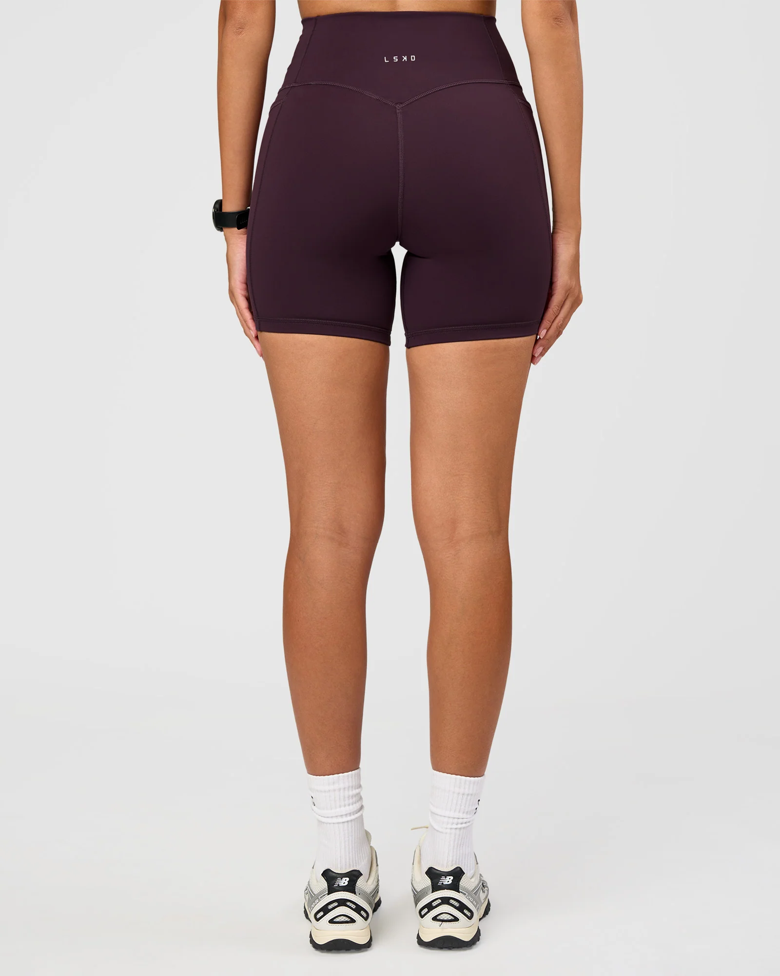 Fusion V-Contour Ultra High-Rise 6" Short Pockets - Midnight Plum - Image 6