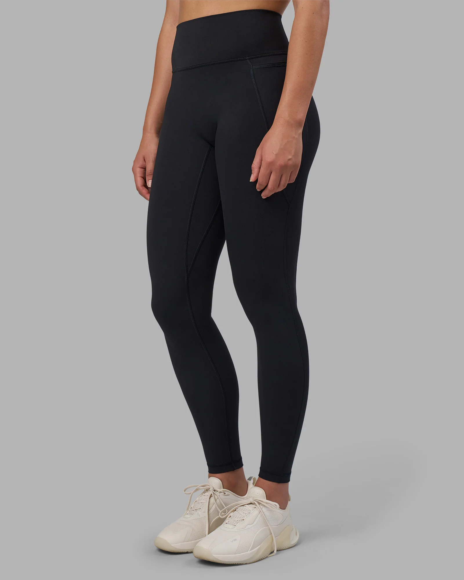 Fusion V-Contour Ultra High-Rise Full Length Legging Pockets - Black - Image 2