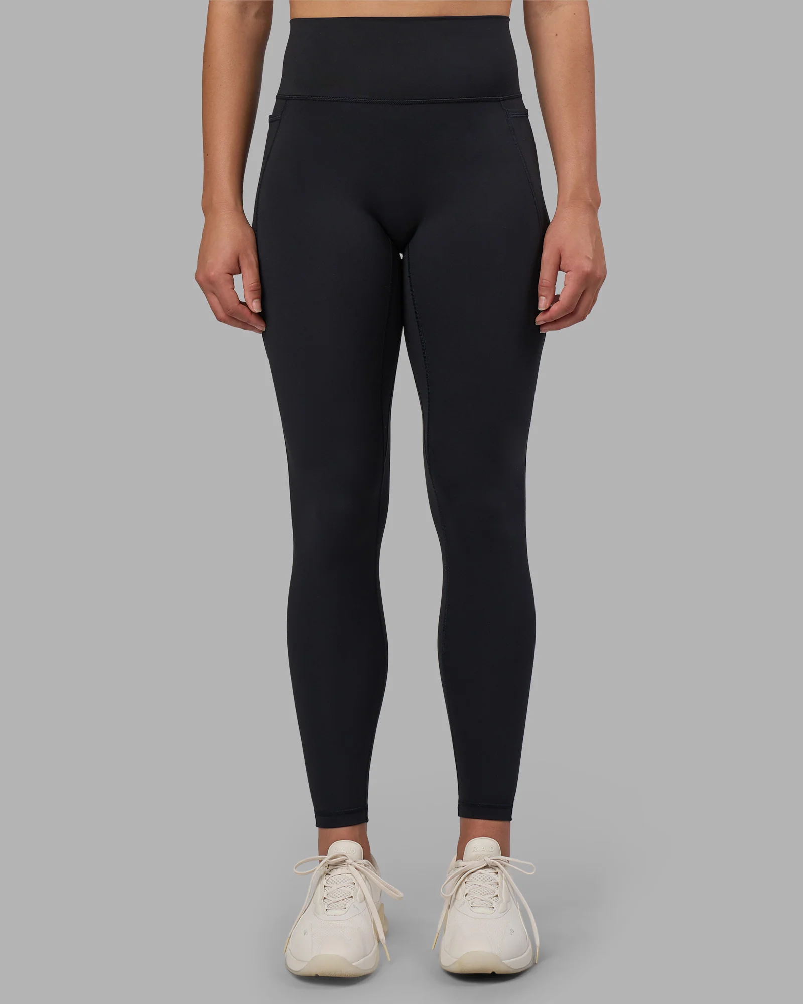 Fusion V-Contour Ultra High-Rise Full Length Legging Pockets - Black - Image 7