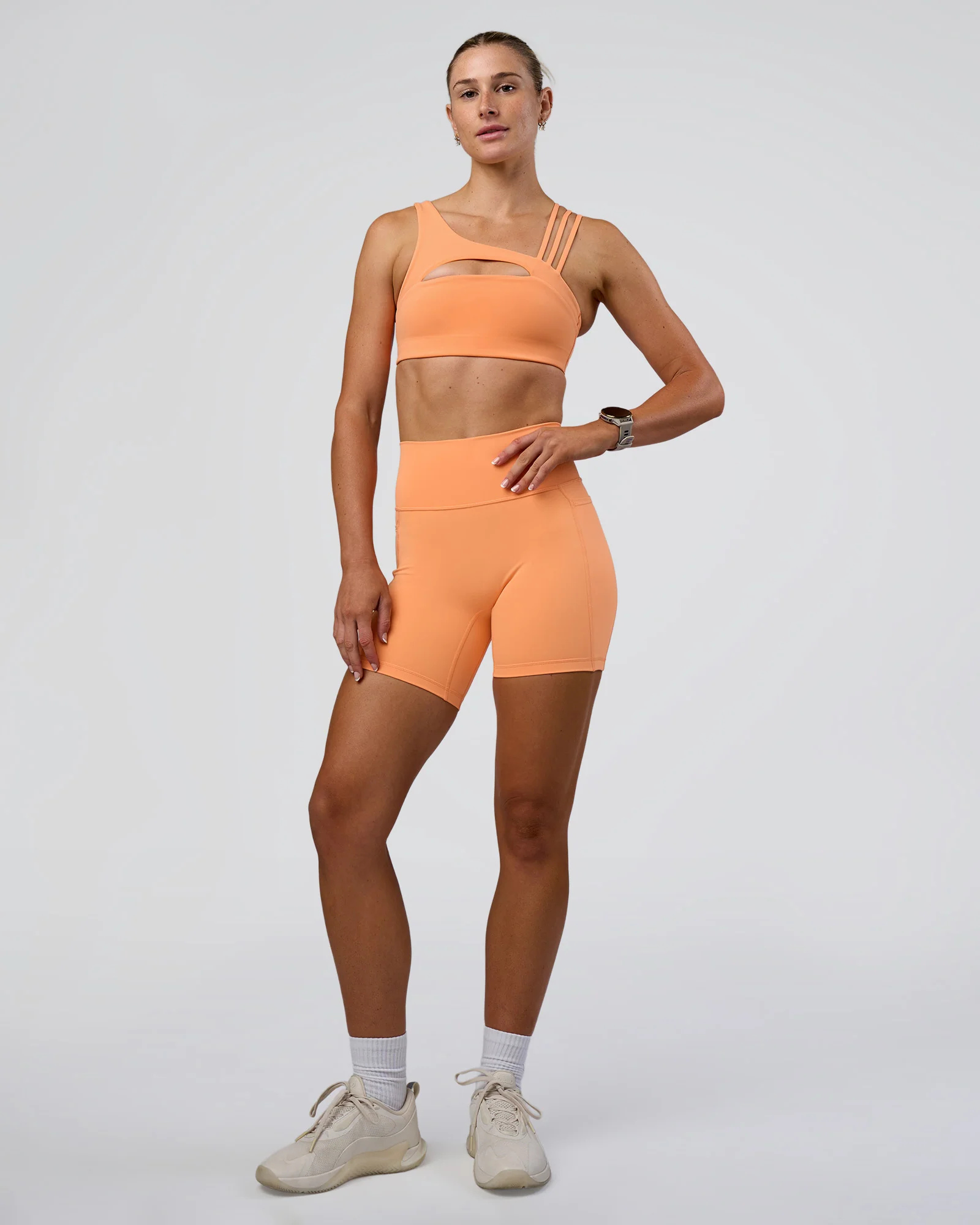 Galvanise Splice Sports Bra - Cantaloupe - Image 5
