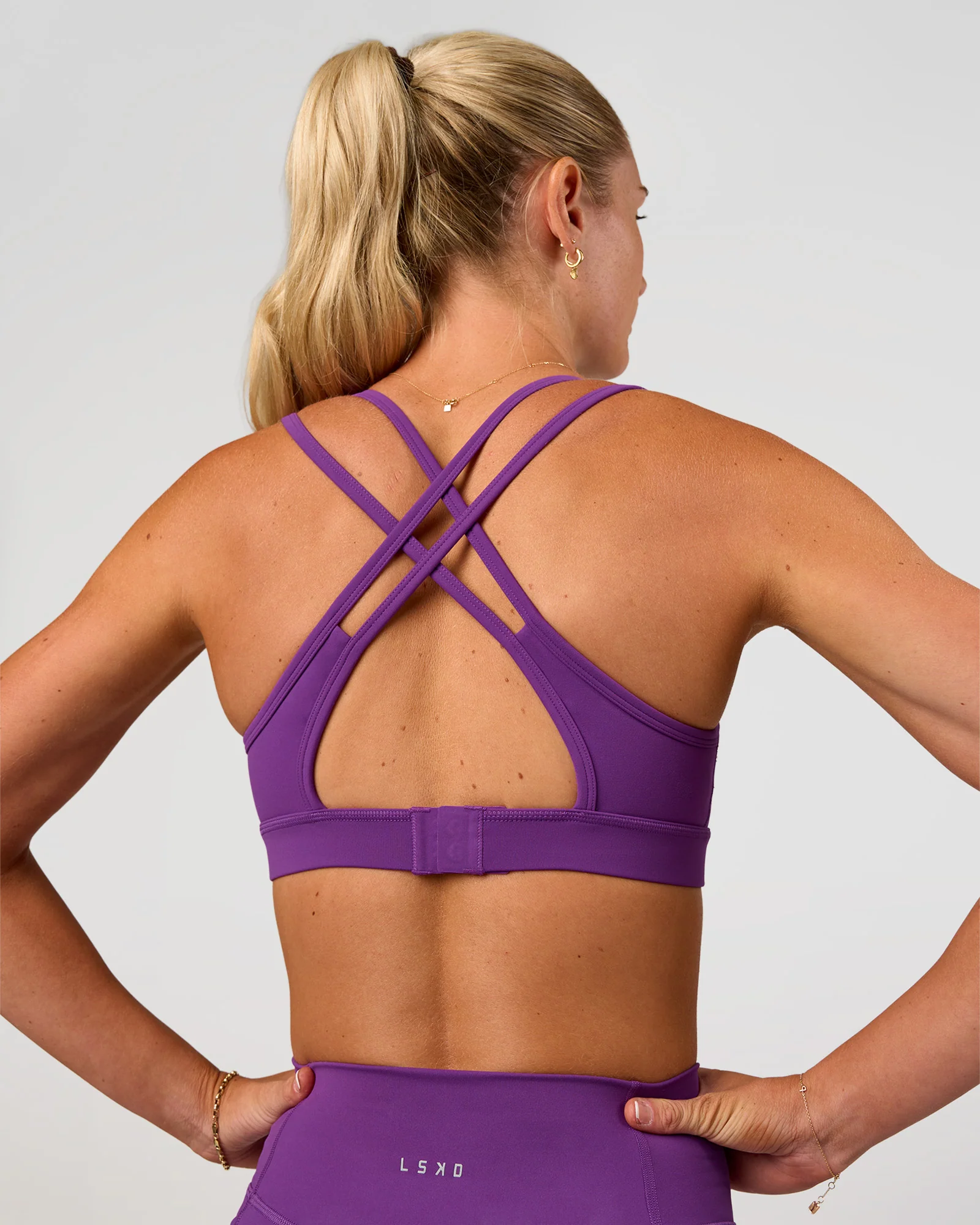 Genesis Layered Sports Bra - Fresh Purple - Image 2